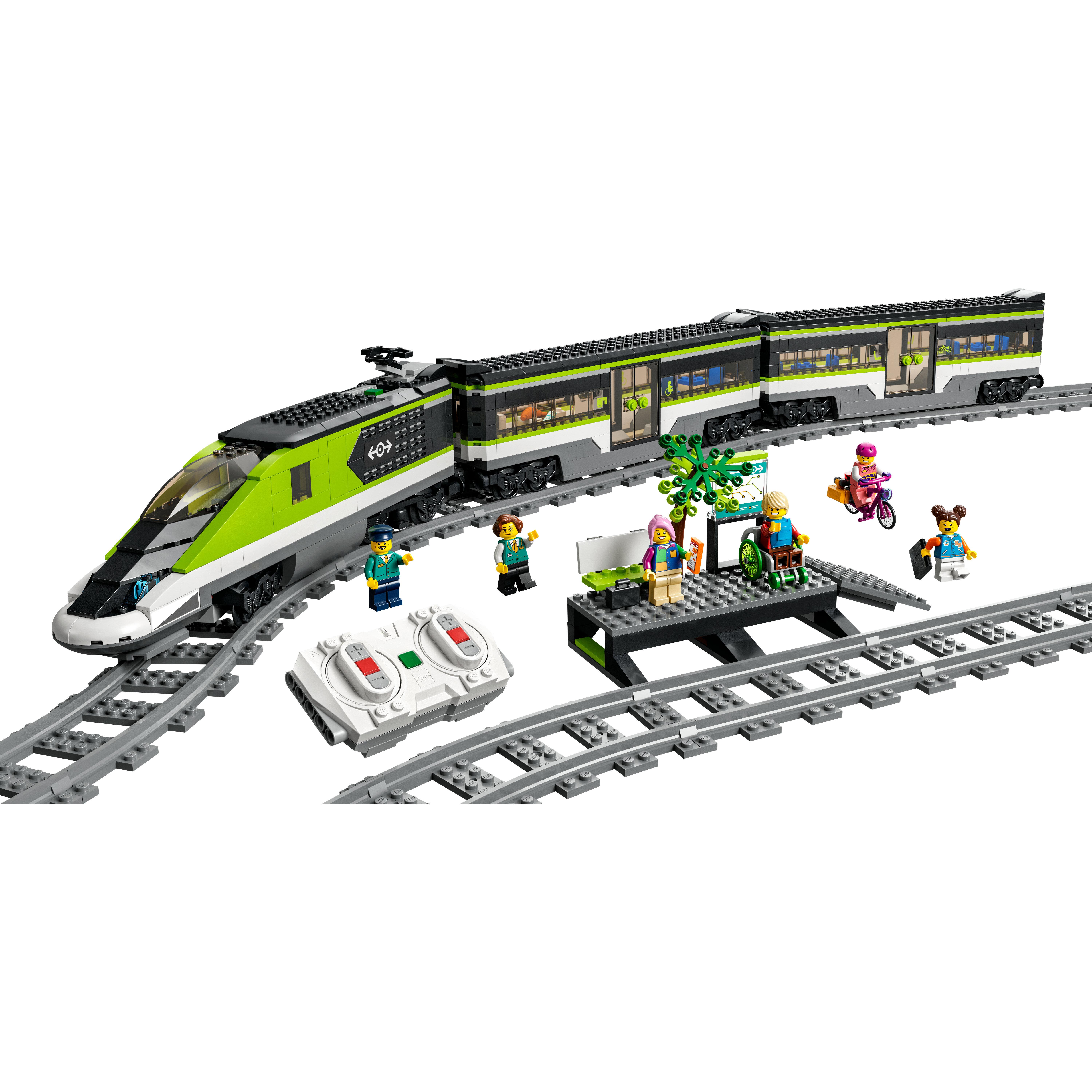 Voir la diapositive 2 : LEGO City 60337 Le Train de Voyageurs Express - Jeu Télécommandé - Garçon ou Fille 7 ans