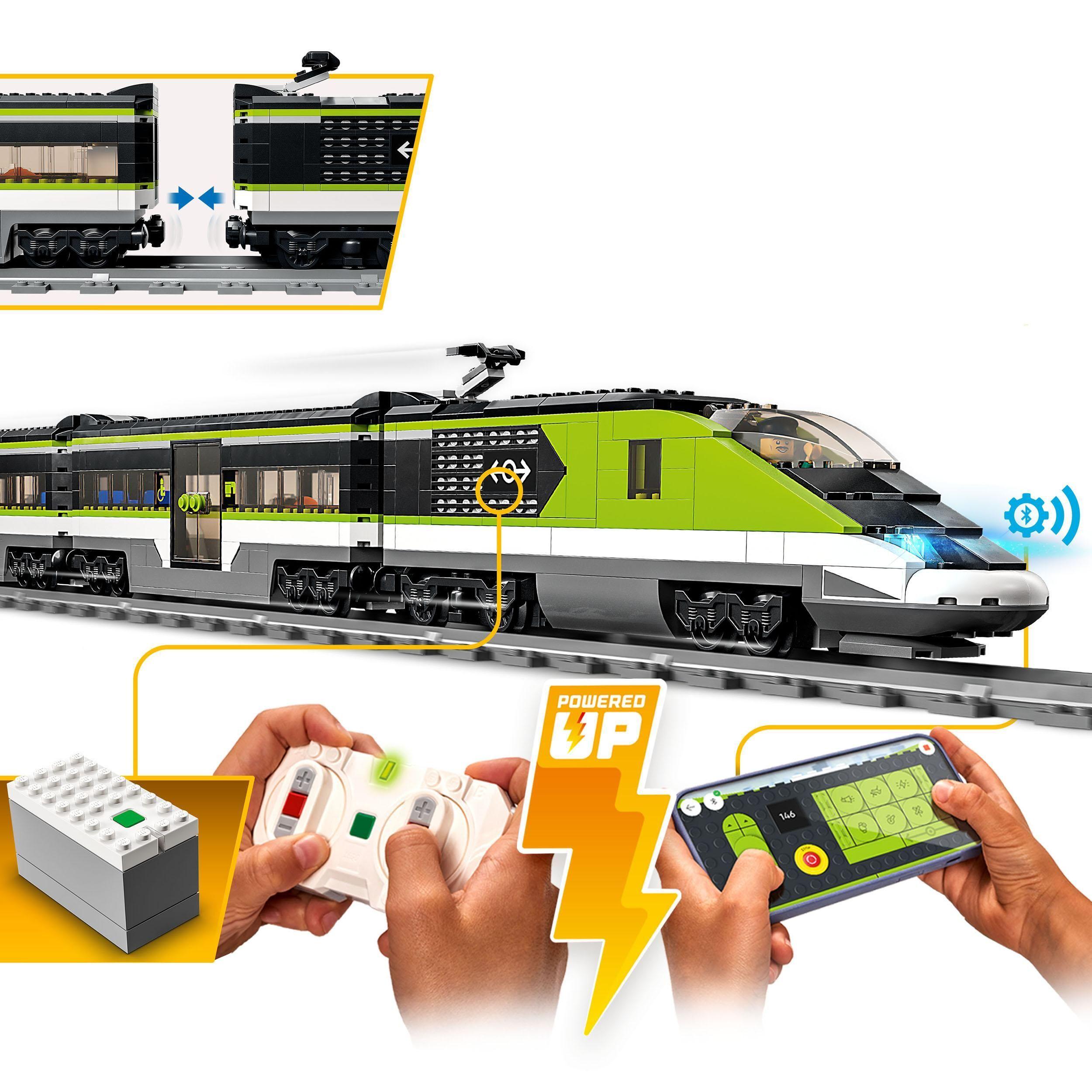 Voir la diapositive 3 : LEGO City 60337 Le Train de Voyageurs Express - Jeu Télécommandé - Garçon ou Fille 7 ans