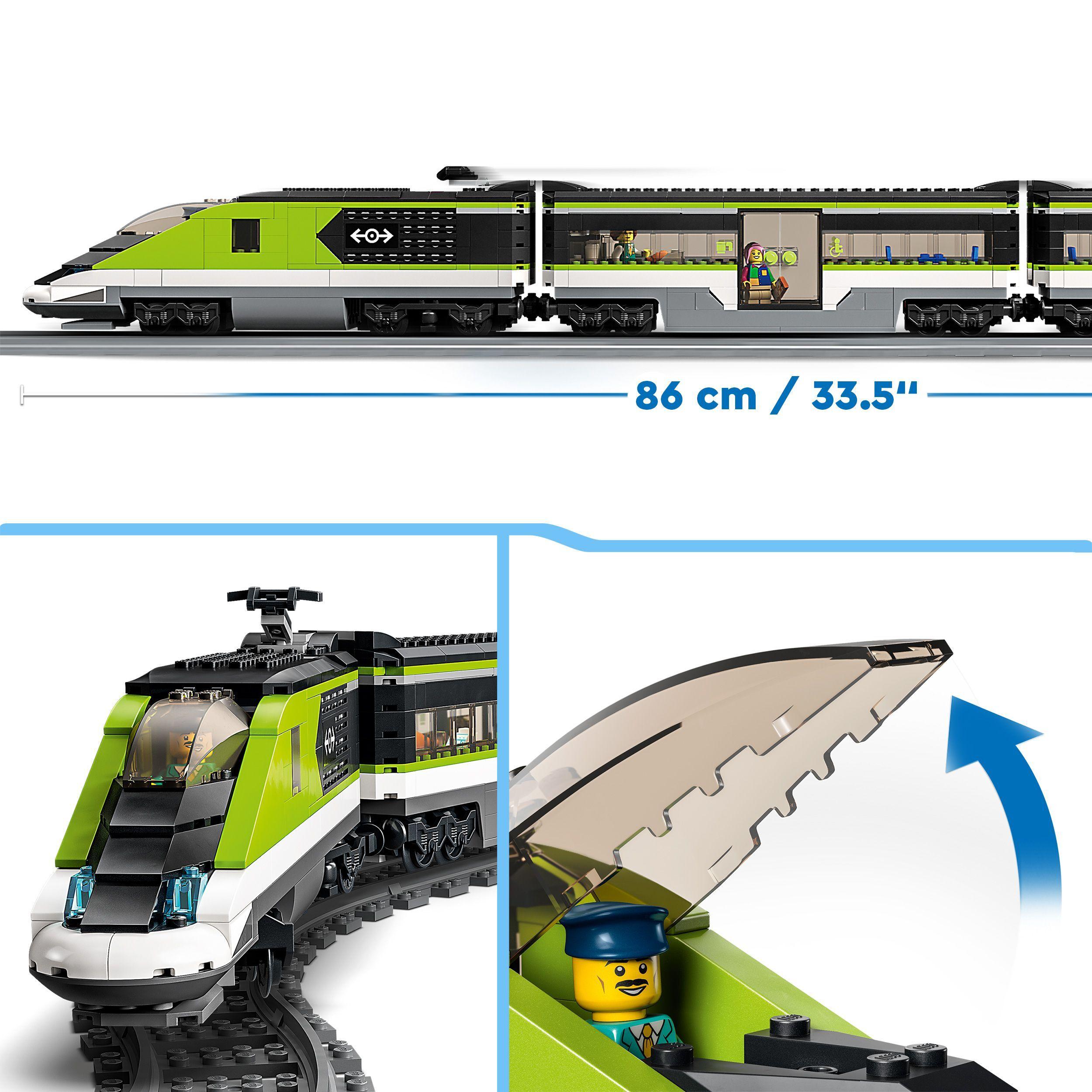 Voir la diapositive 4 : LEGO City 60337 Le Train de Voyageurs Express - Jeu Télécommandé - Garçon ou Fille 7 ans