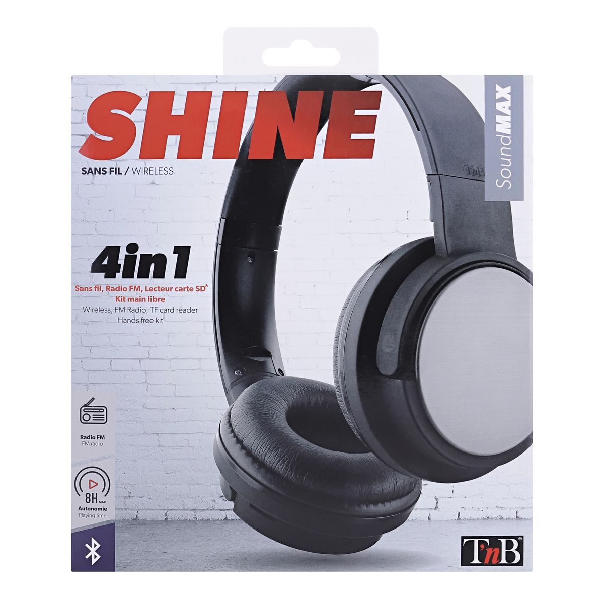 TNB Caque Bluetooth Shine 3 - Noir