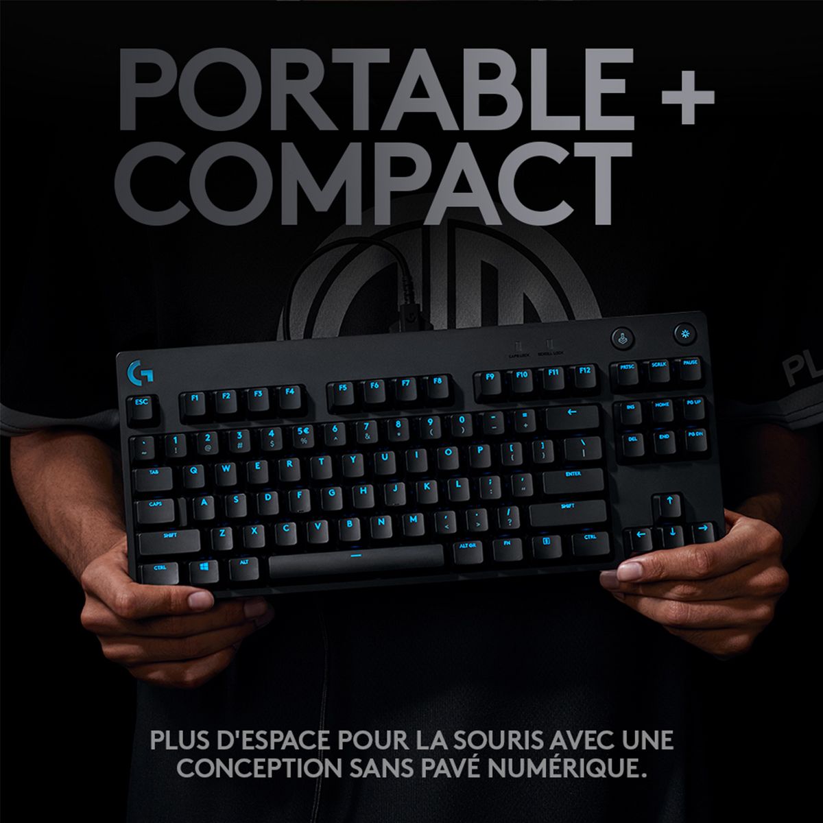 LOGITECH Clavier Gaming PRO NR - Noir
