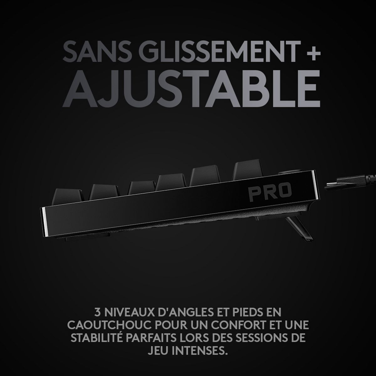 LOGITECH Clavier Gaming PRO NR - Noir