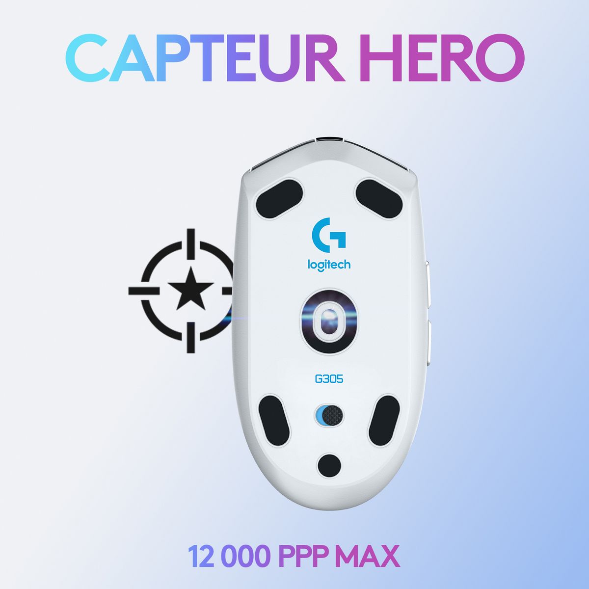 LOGITECH Souris G305 Gaming BC - Blanc