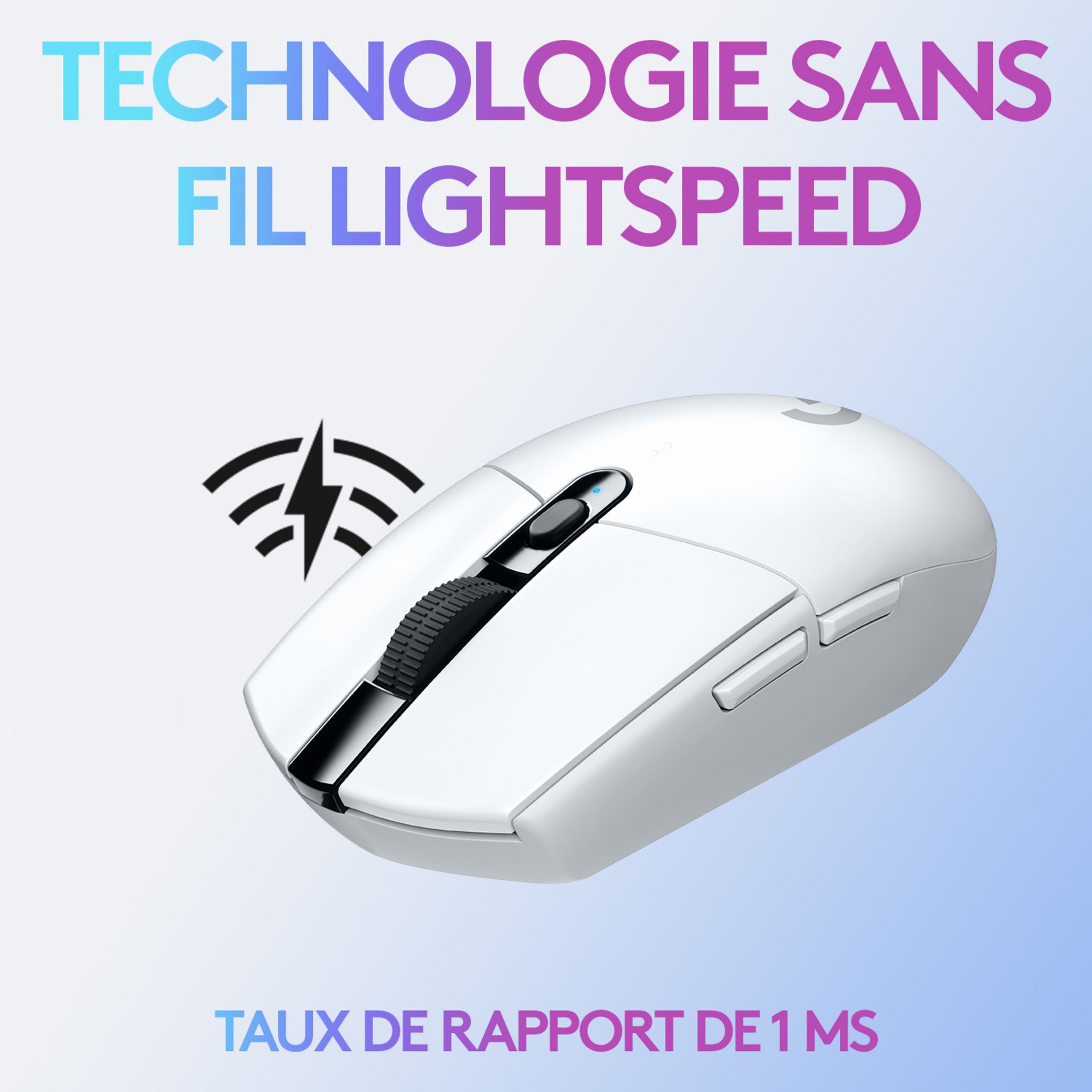 Voir la diapositive 3 : LOGITECH Souris G305 Gaming BC - Blanc