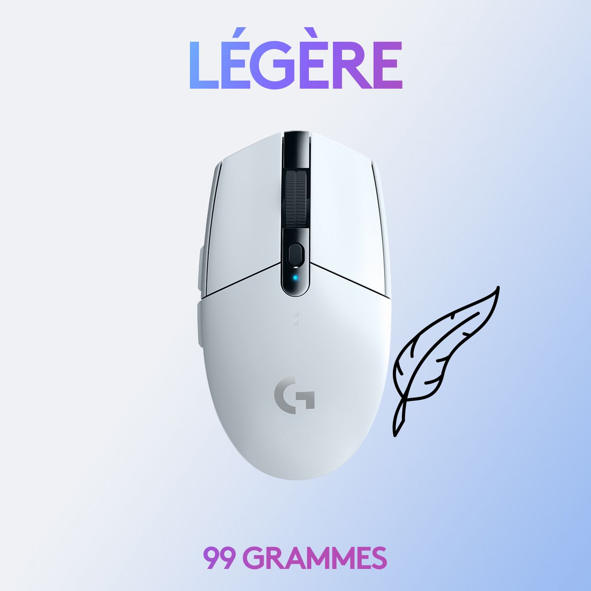 LOGITECH Souris G305 Gaming BC - Blanc