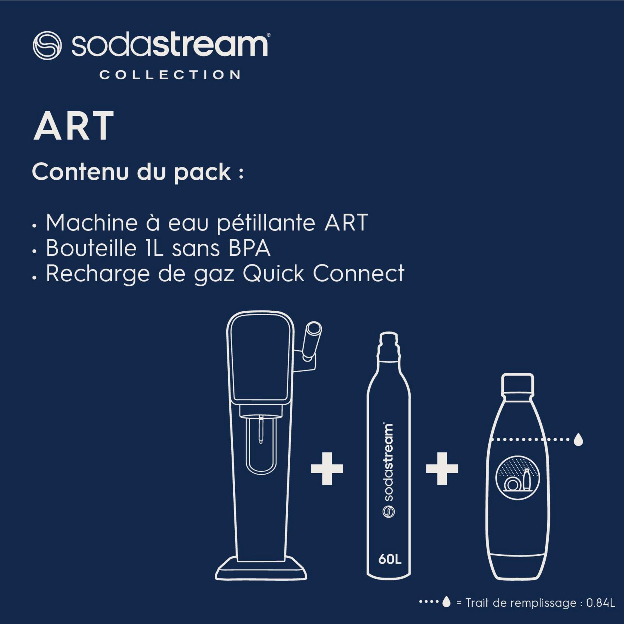 Voir la diapositive 4 : SODASTREAM Machine à gazéifier ART - Noir