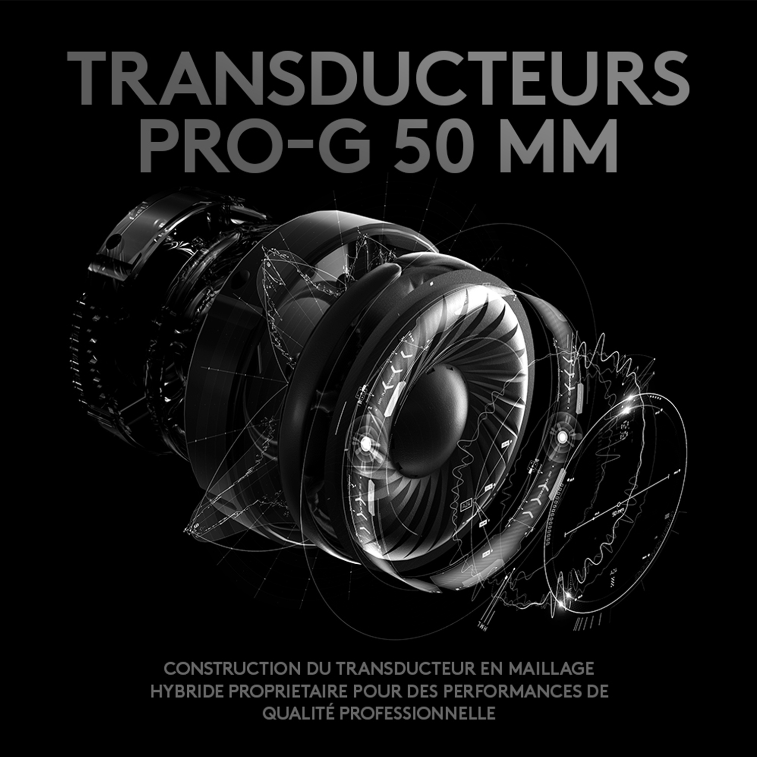 Voir la diapositive 6 : LOGITECH Casque audio GAMING PRO X N - Noir