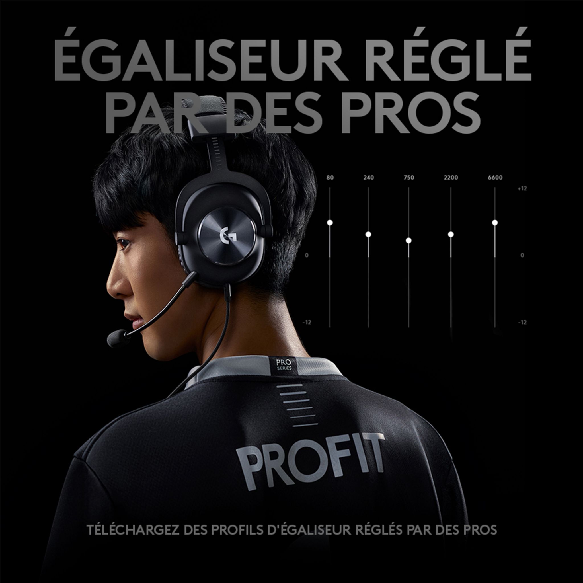 Voir la diapositive 8 : LOGITECH Casque audio GAMING PRO X N - Noir