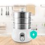 Voir la diapositive 3 : KITCHENCOOK Cuiseur vapeur couscoussier Multisteam 9 - Blanc