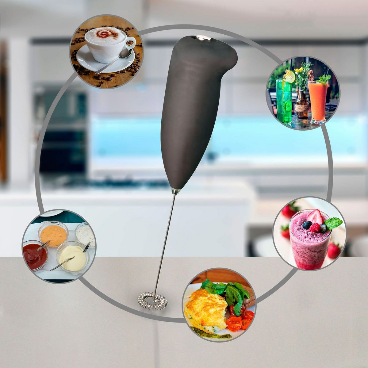 CLATRONIC Mousseur à lait MS3089 - Noir