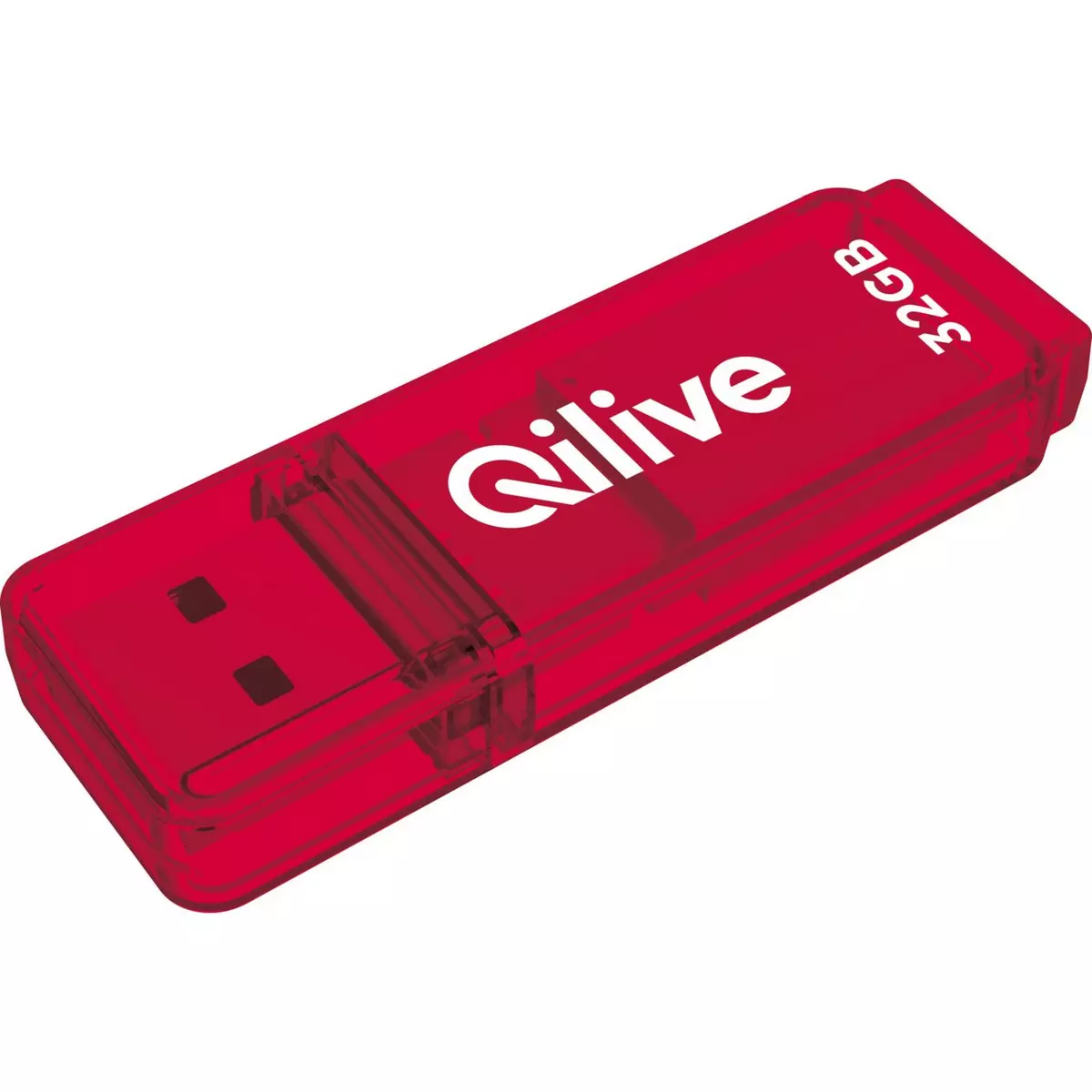 QILIVE Clé USB 32GO USB 3.2 K103 - Rouge pas cher 