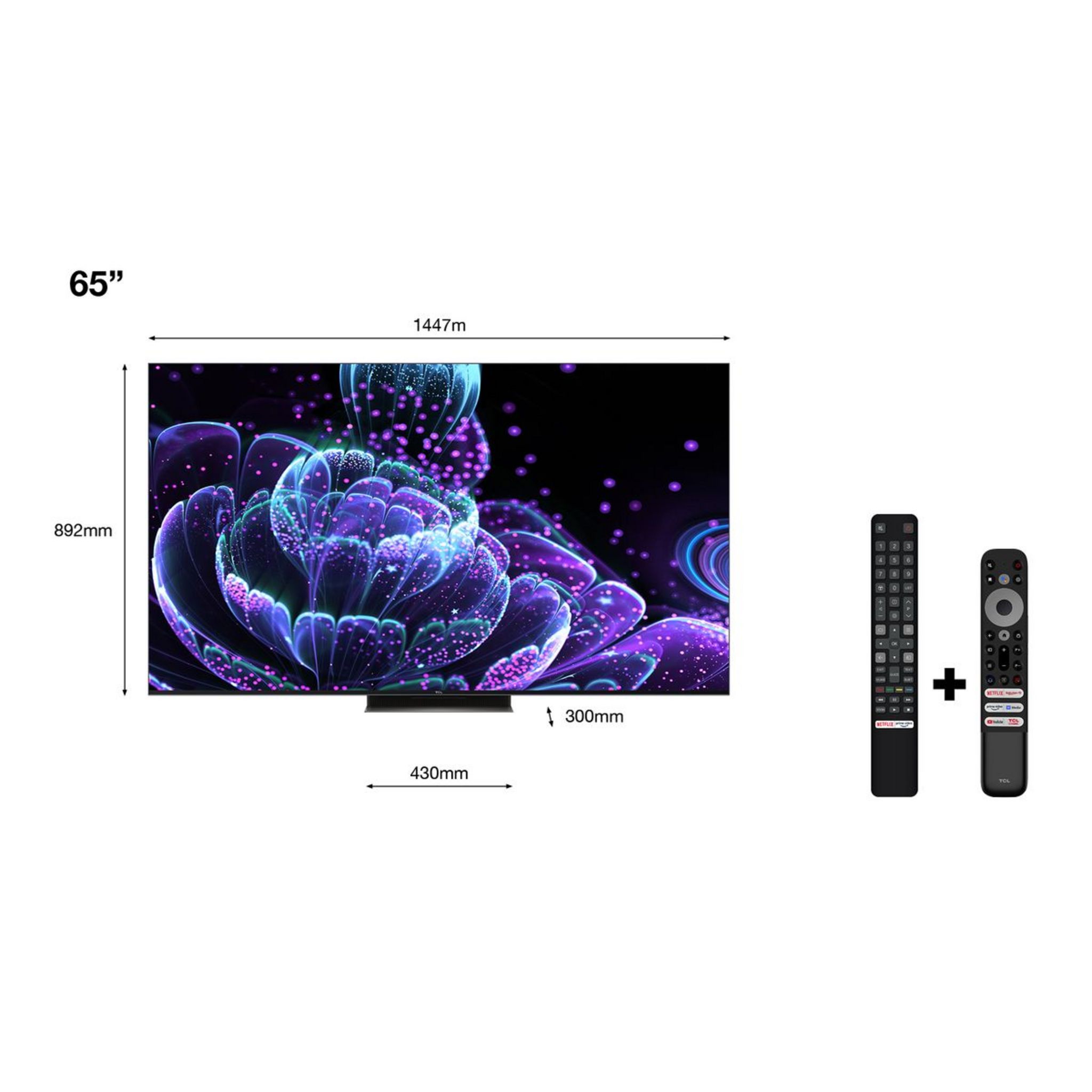 Voir la diapositive 2 : TCL 65C835 TV QLED MINI LED Ultra HD 165 cm Google TV