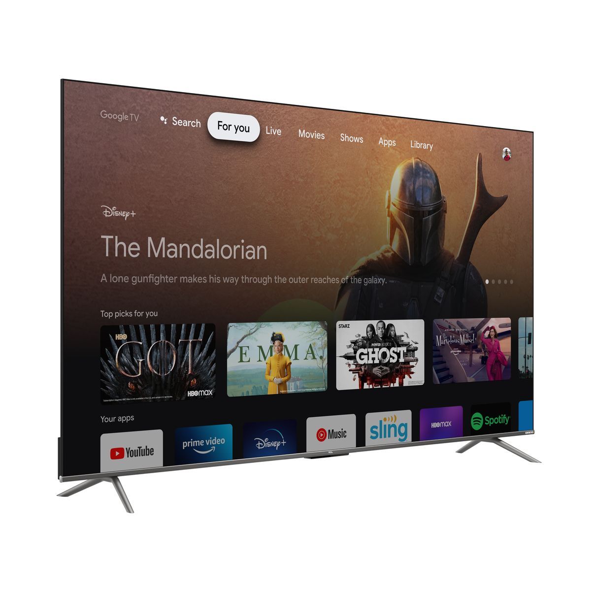TCL 75C635 TV QLED Ultra HD 189 cm Google TV