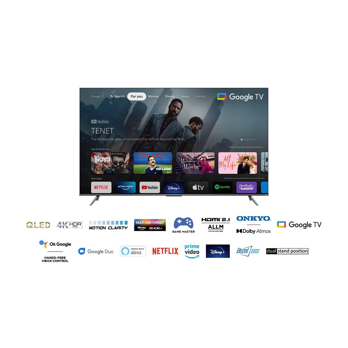 TCL 75C635 TV QLED Ultra HD 189 cm Google TV