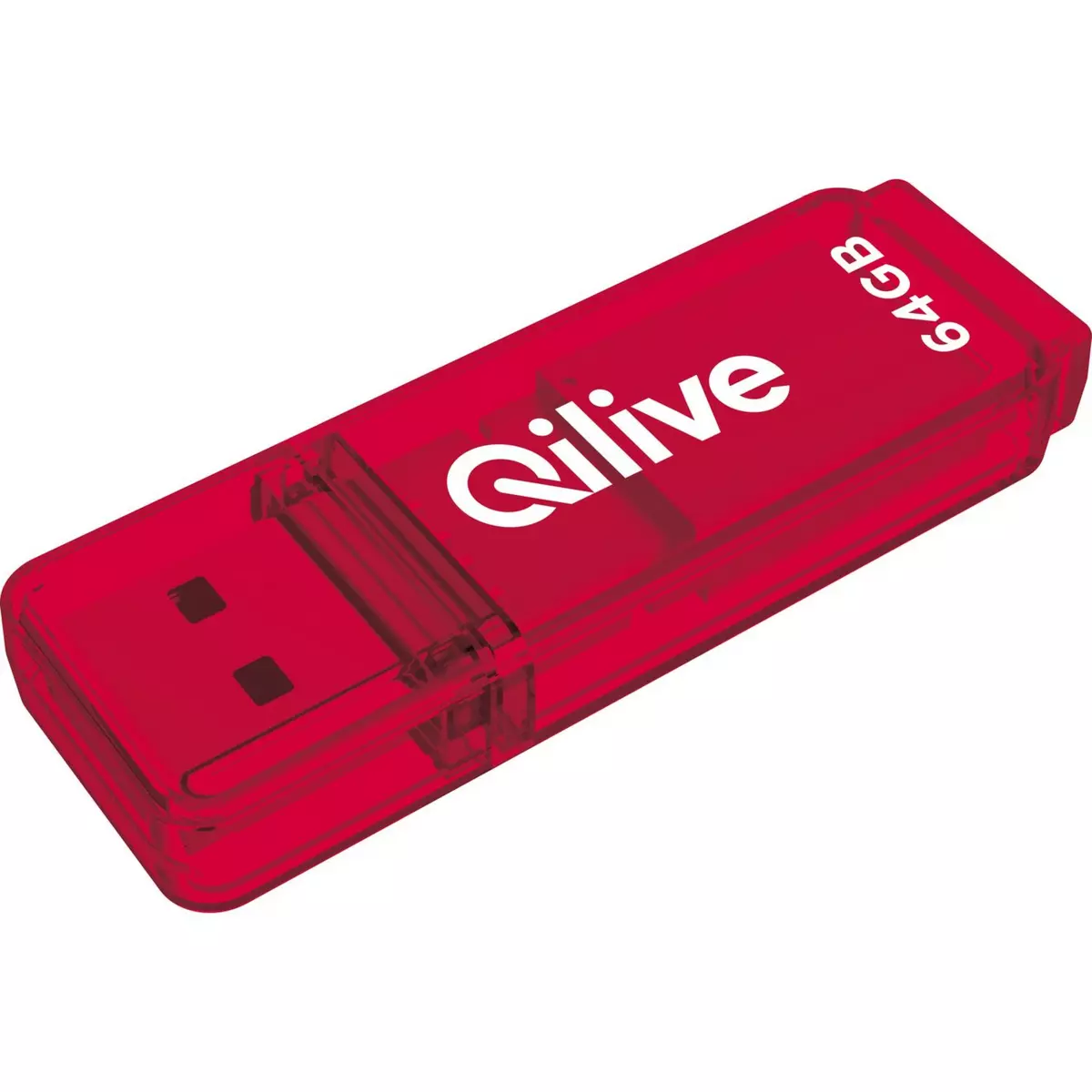 QILIVE Clé USB 64 GO USB 3.2 K103 - Rouge pas cher 