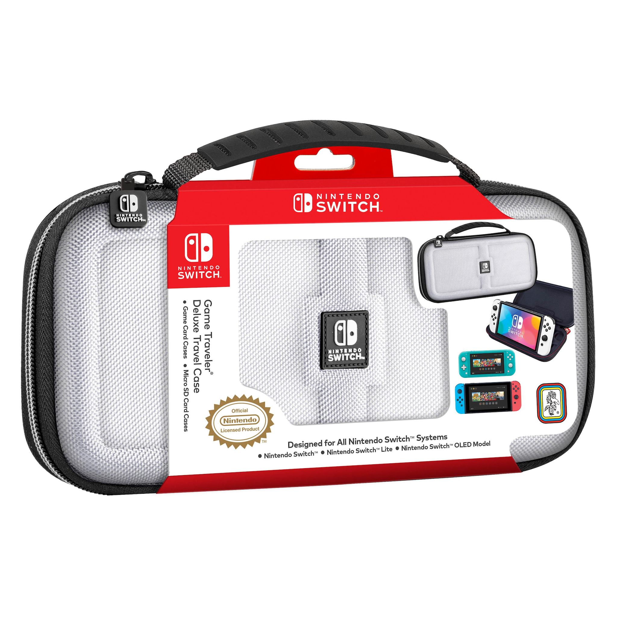 NACON Pochette de transport gris pour Nintendo Switch + boîte de rangement