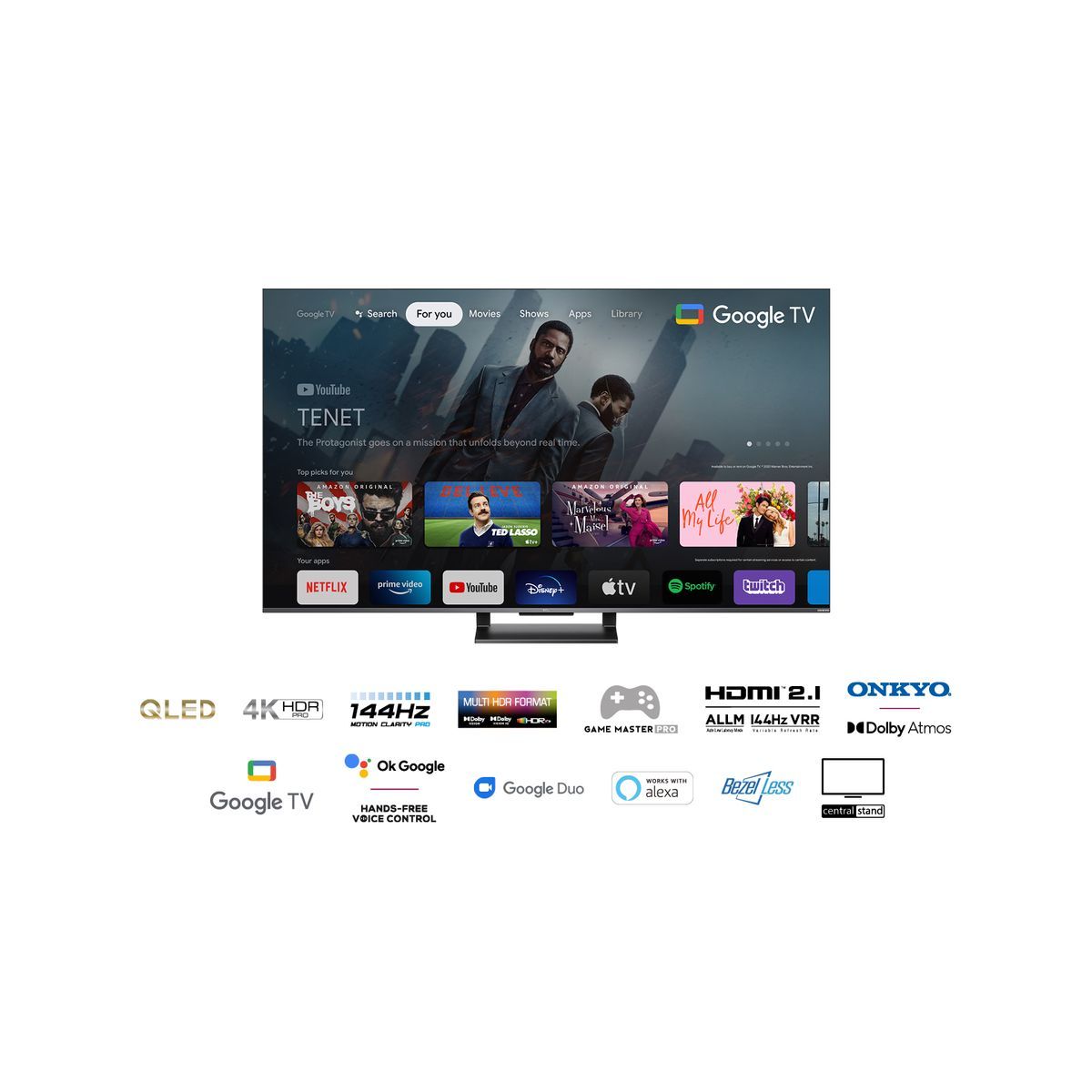 TCL 55C735 TV QLED Ultra HD 139 cm Google TV