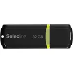 SELECLINE Clé USB 32GO C160 NR/VRT - Noir et vert
