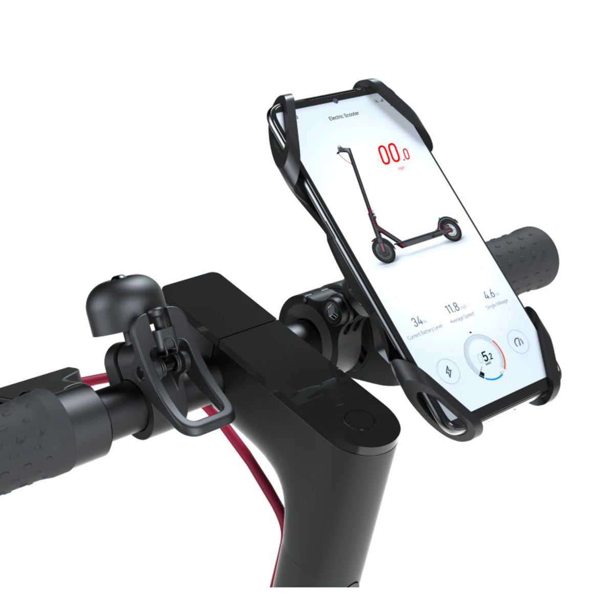 CASR Support téléphone pour trottinette et vélo -  Noir