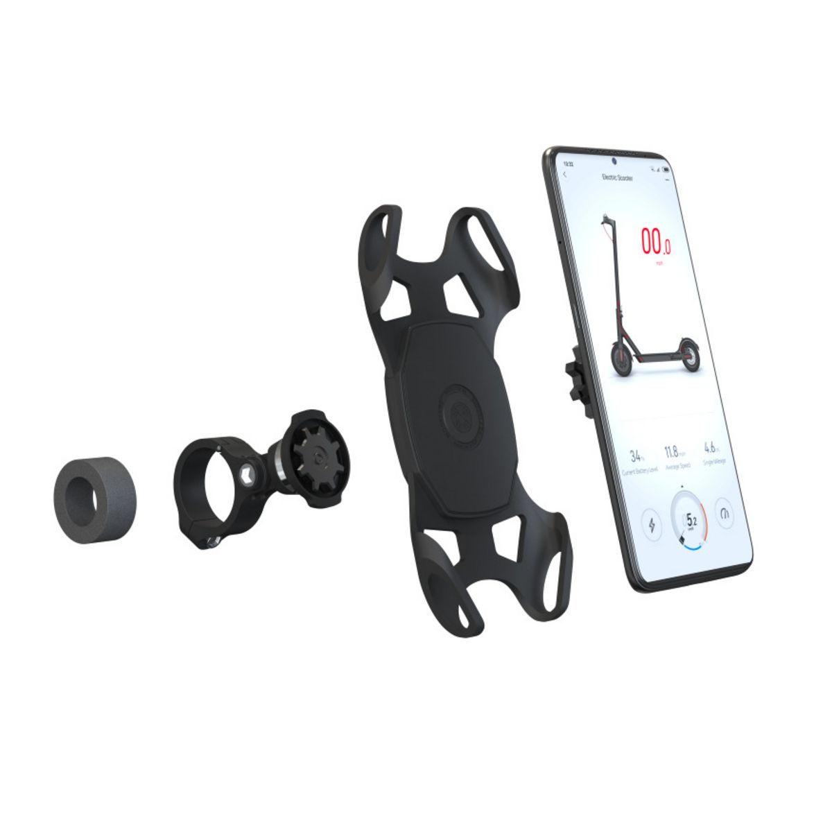 CASR Support téléphone pour trottinette et vélo -  Noir