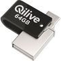 Voir la diapositive 3 : QILIVE Clé USB 64GO T260 USB/M USB - Blanc et noir