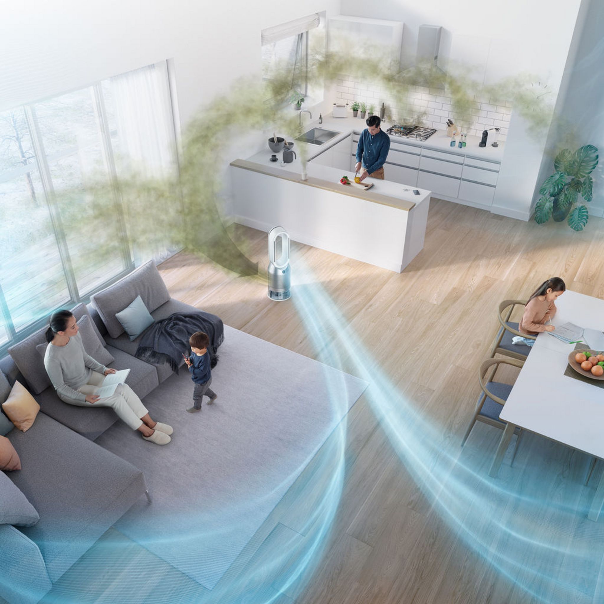 Voir la diapositive 5 : DYSON Purificateur PH3A - Gris