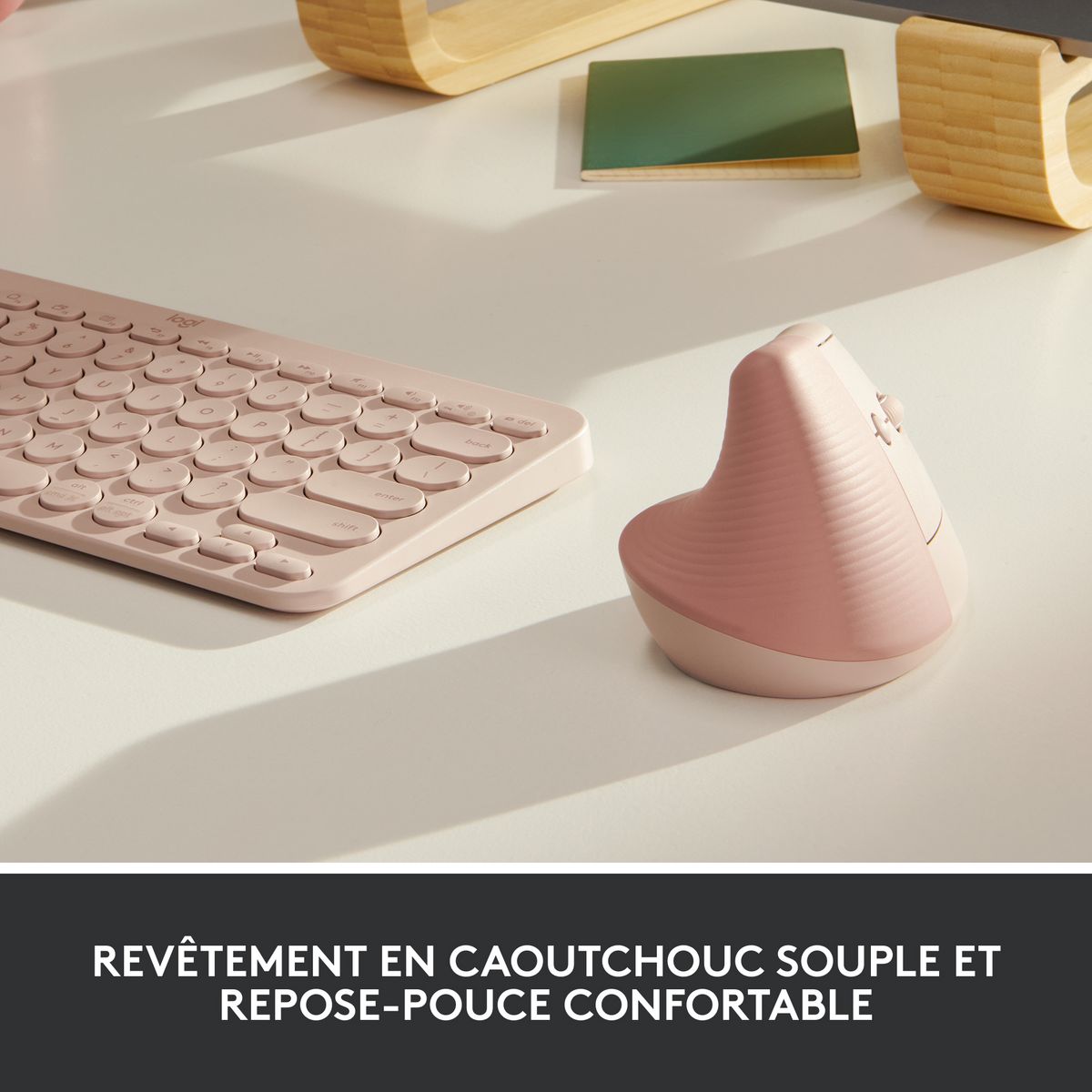 LOGITECH Souris LIFT SOURIS ERGO - Rose