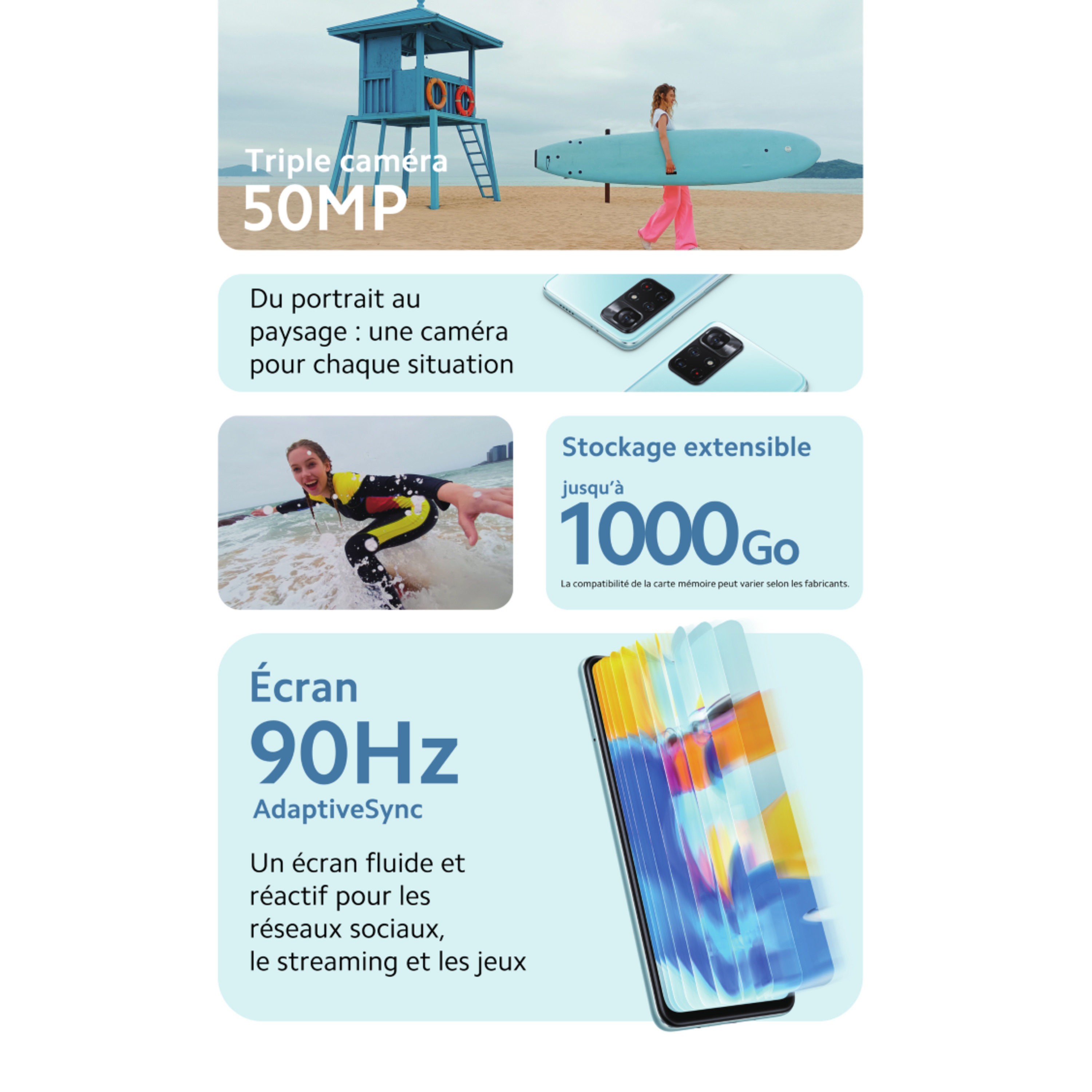 Voir la diapositive 7 : XIAOMI Redmi Note 11S 5G - 128GO - Noir de minuit