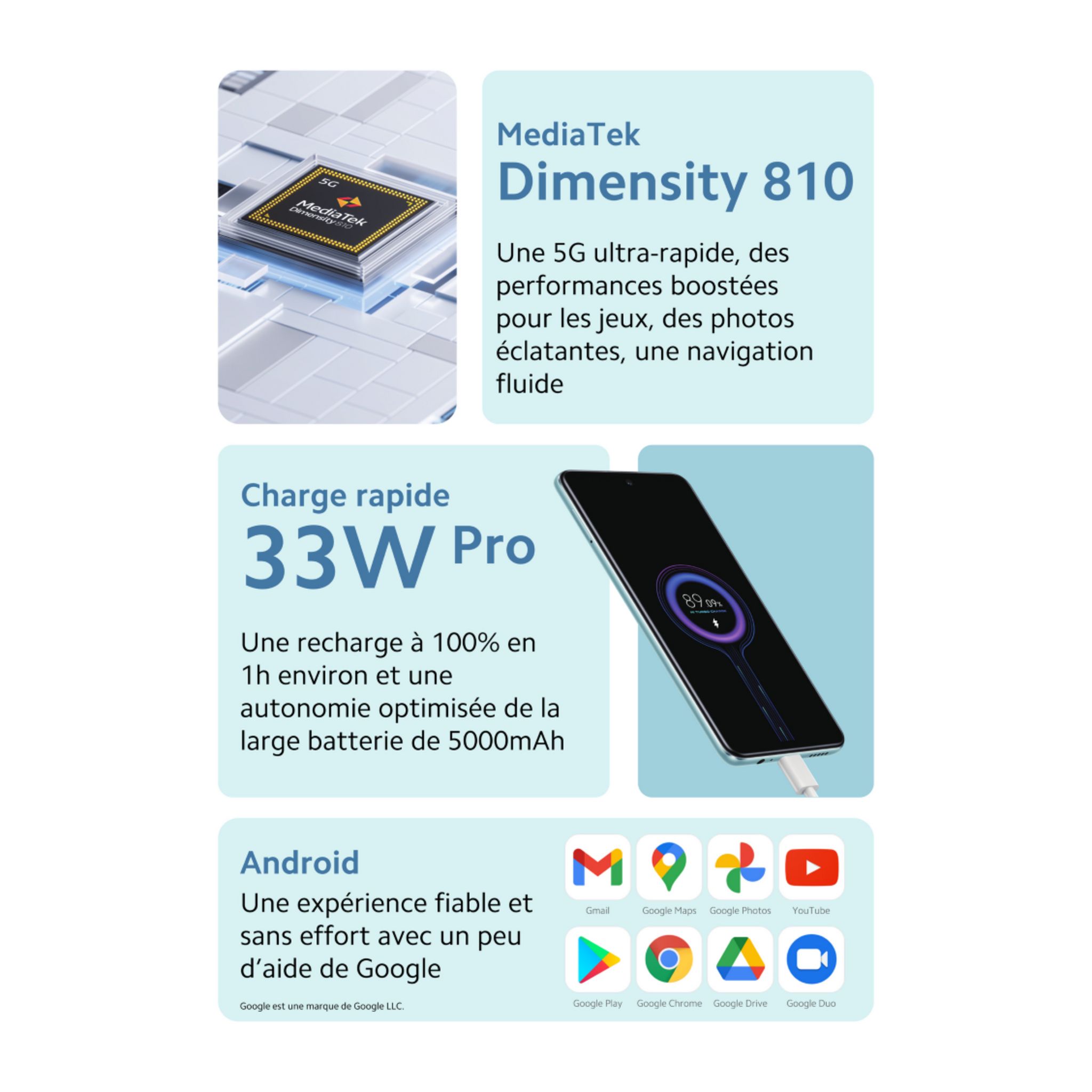 Voir la diapositive 8 : XIAOMI Redmi Note 11S 5G - 128GO - Noir de minuit