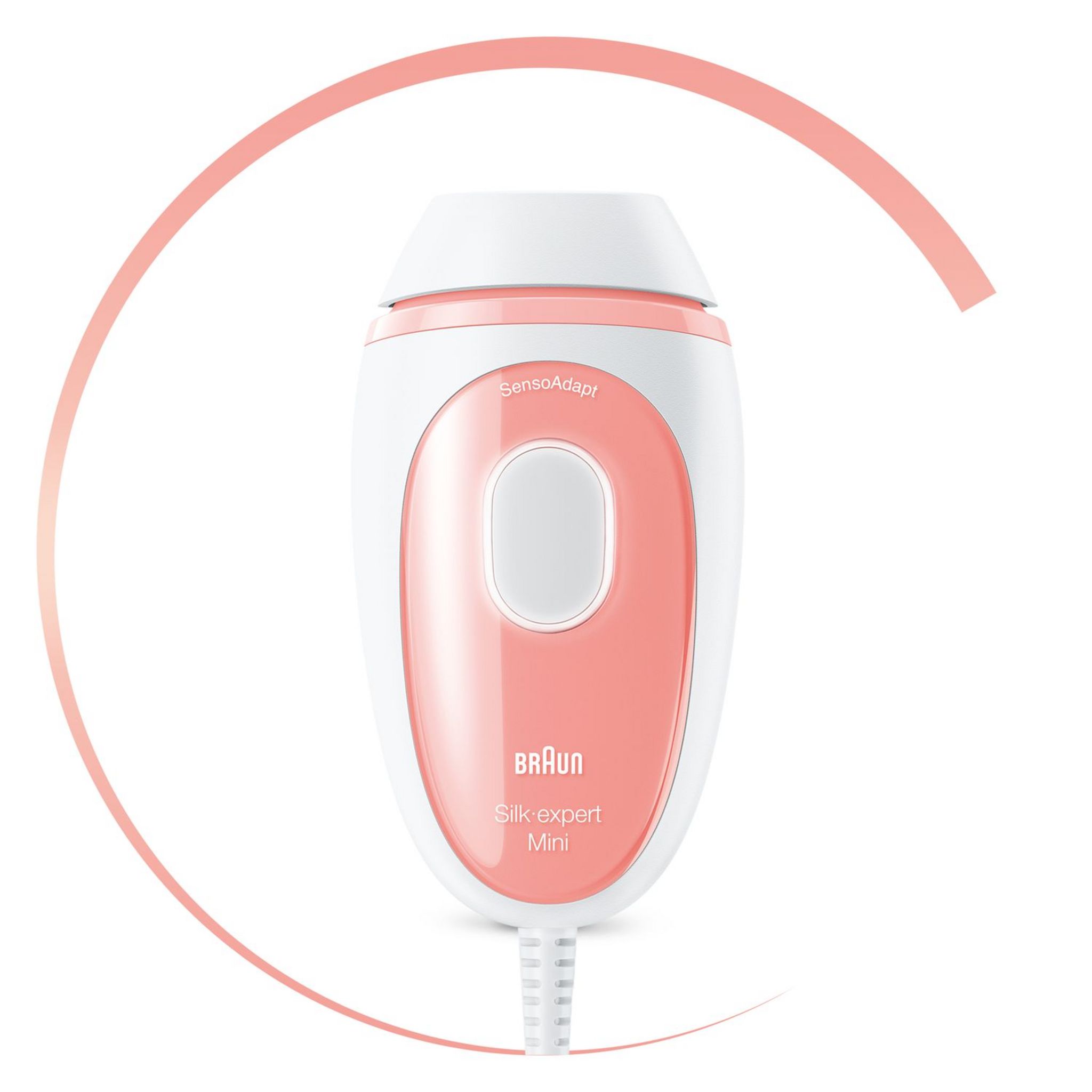 Voir la diapositive 5 : BRAUN Épilateur à la lumière pulsée PL1000 corps et visage - Rose