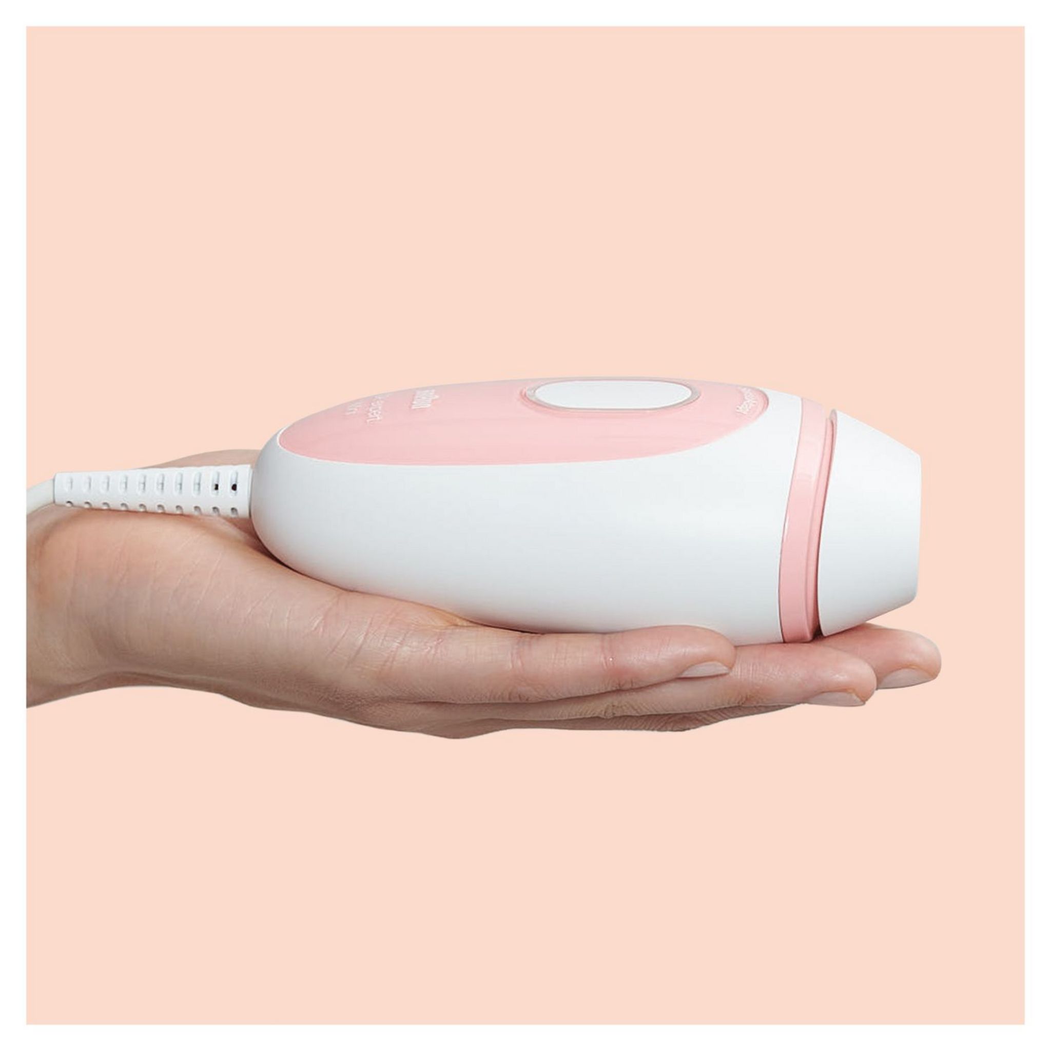 Voir la diapositive 6 : BRAUN Épilateur à la lumière pulsée PL1000 corps et visage - Rose