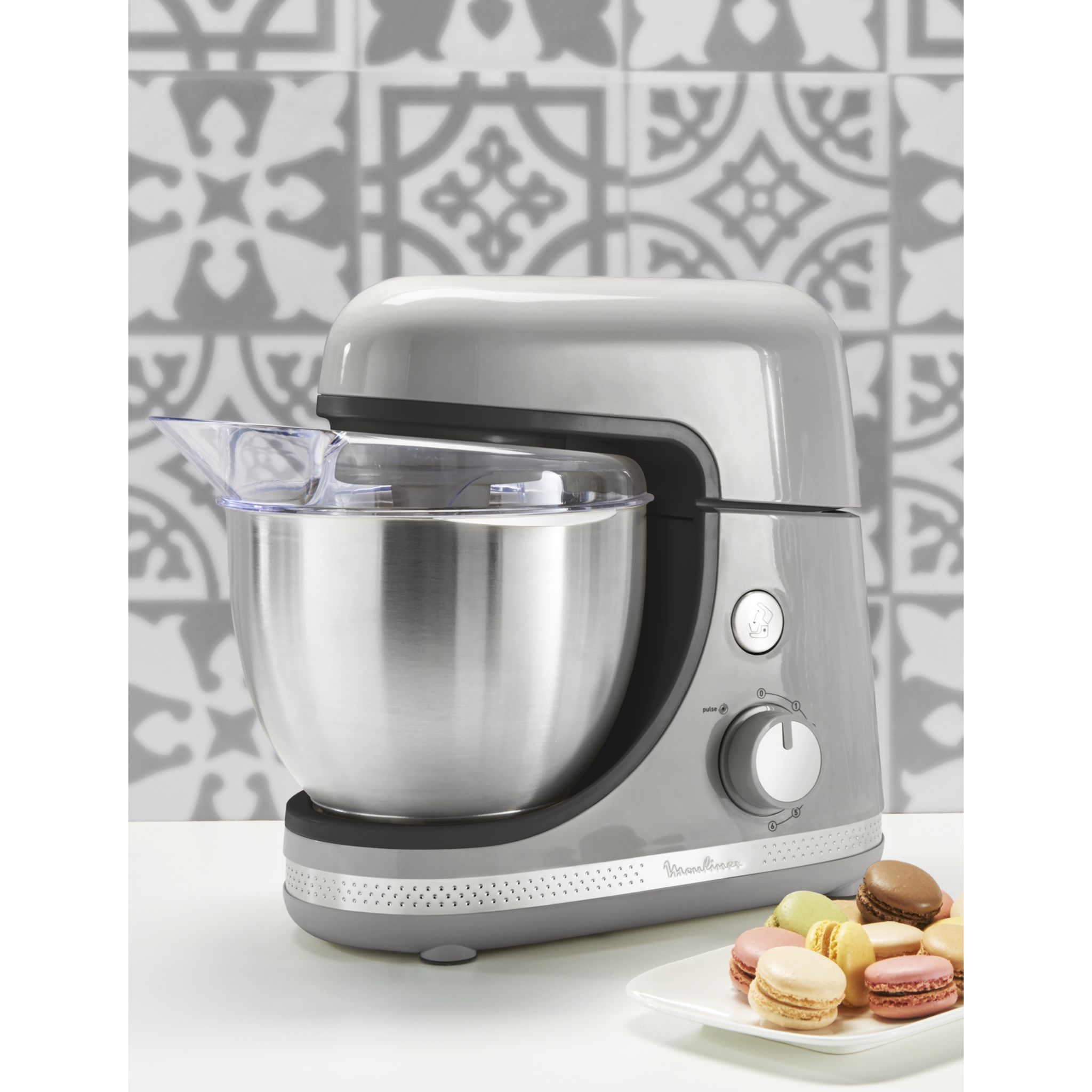 Voir la diapositive 4 : MOULINEX Robot pâtissier QA250E10 - Gris