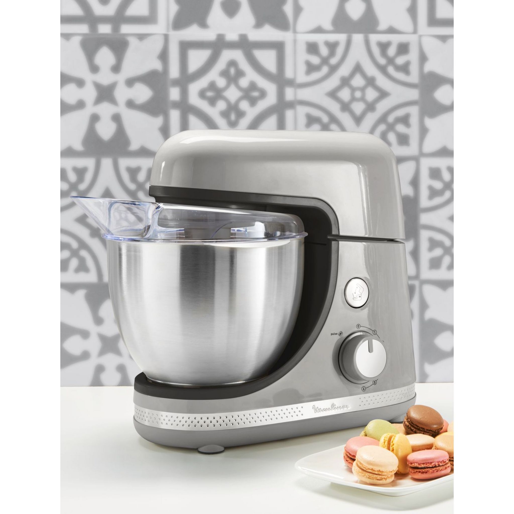 Voir la diapositive 9 : MOULINEX Robot pâtissier QA250E10 - Gris