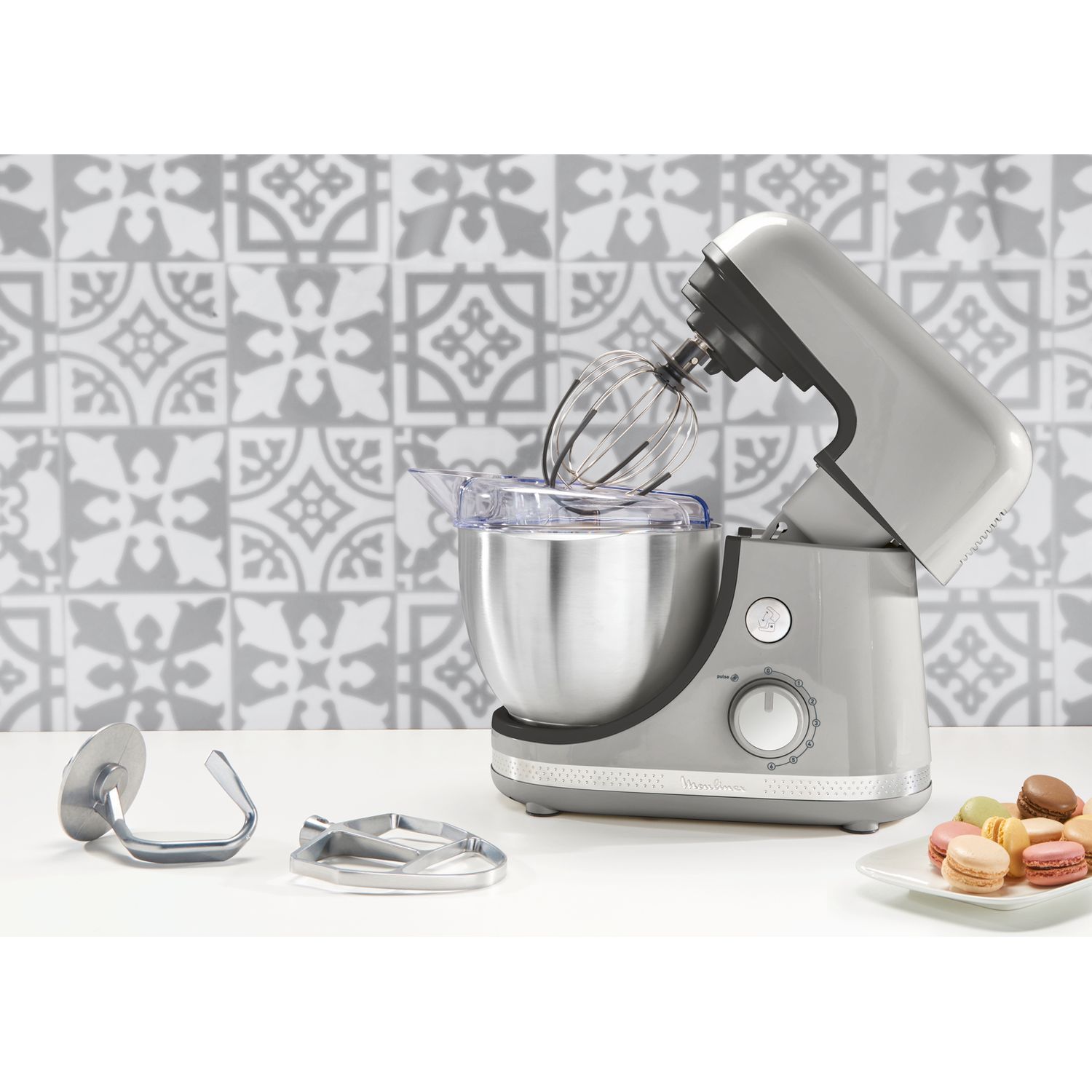 Voir la diapositive 10 : MOULINEX Robot pâtissier QA250E10 - Gris