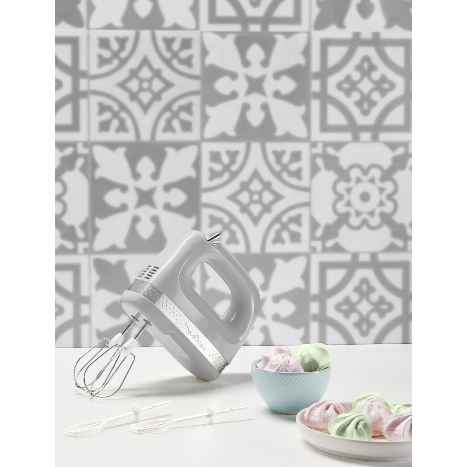 Voir la diapositive 4 : MOULINEX Batteur électrique Soleil HM211E10 - Gris