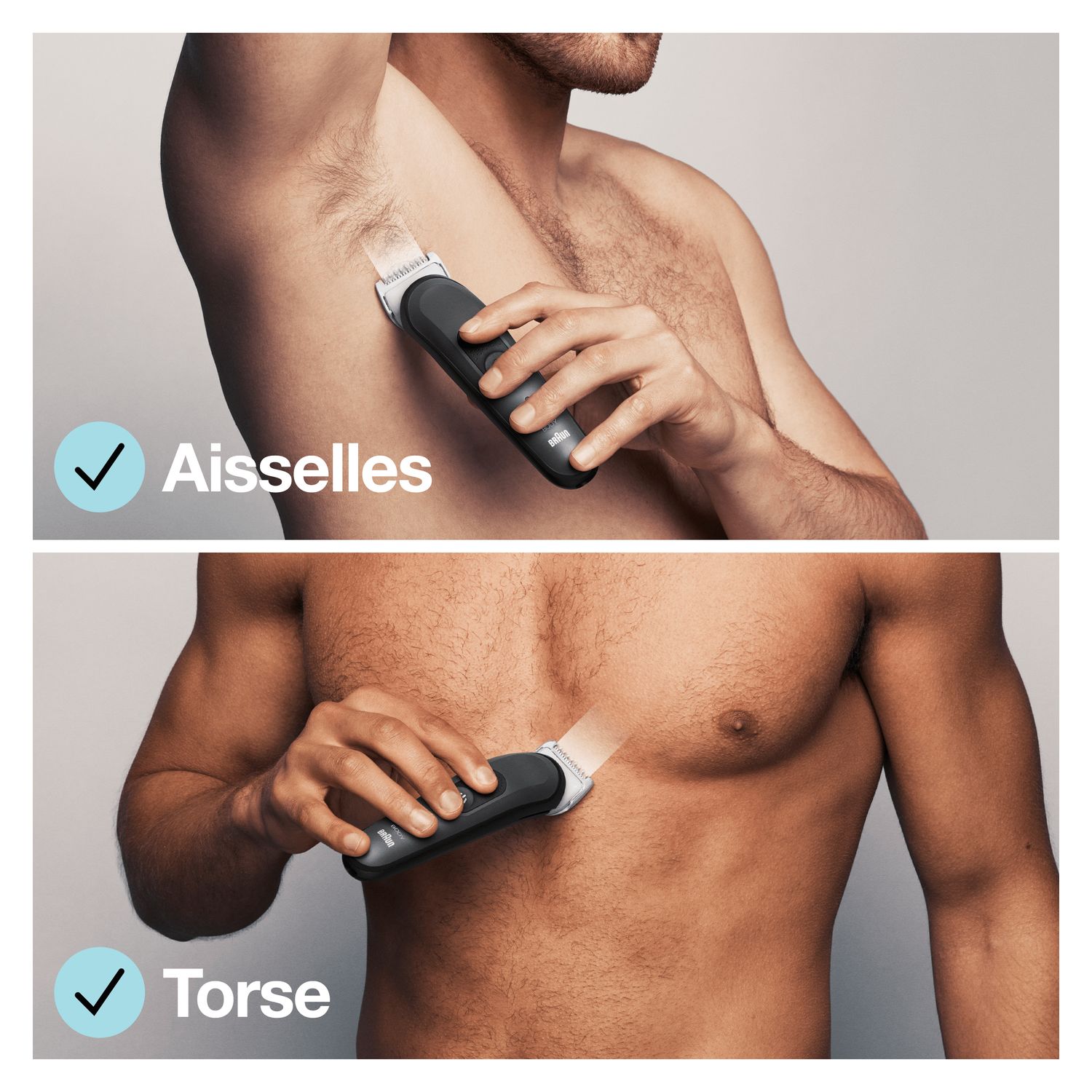 Voir la diapositive 2 : BRAUN Tondeuse corps BG3340 - Noir