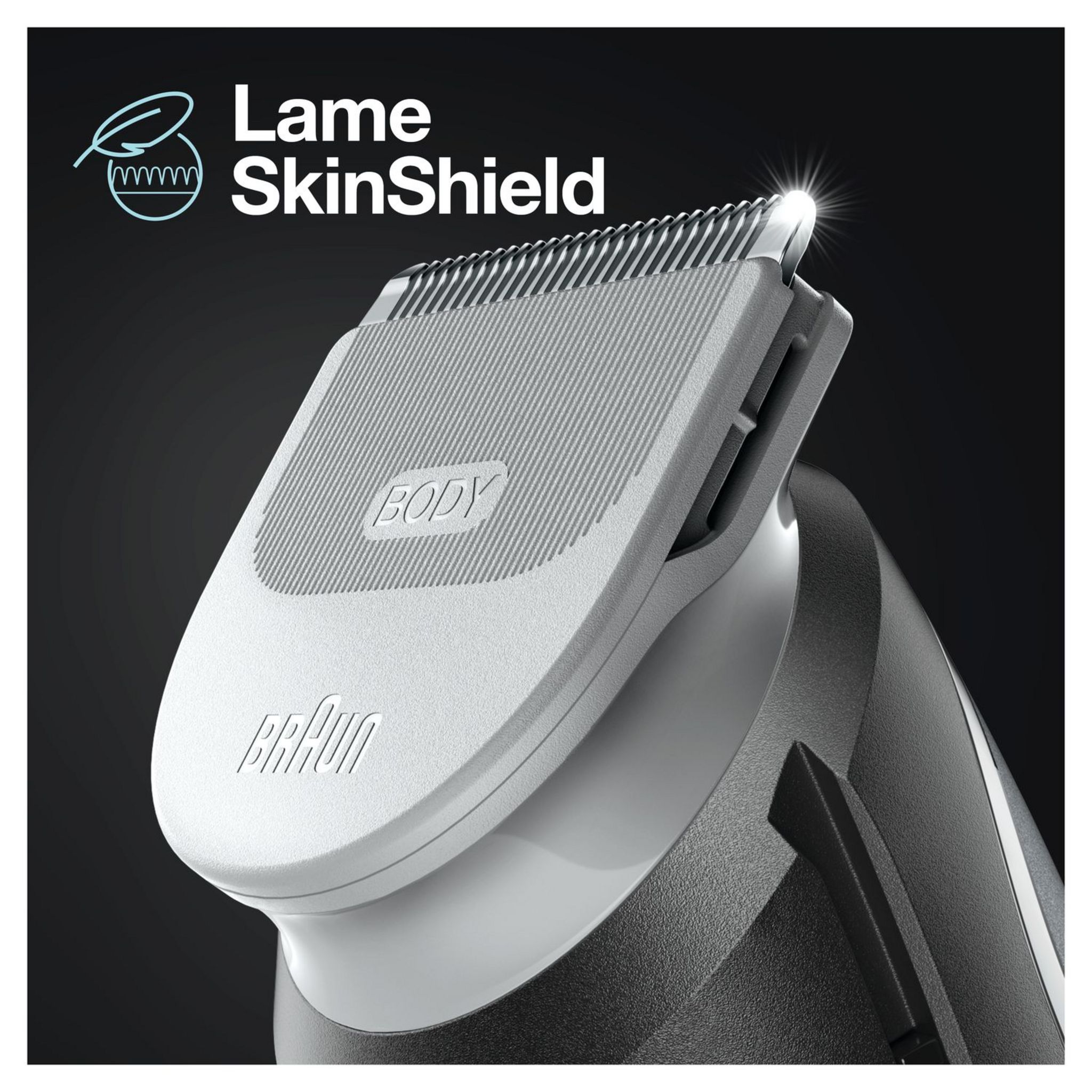 Voir la diapositive 4 : BRAUN Tondeuse corps BG3340 - Noir