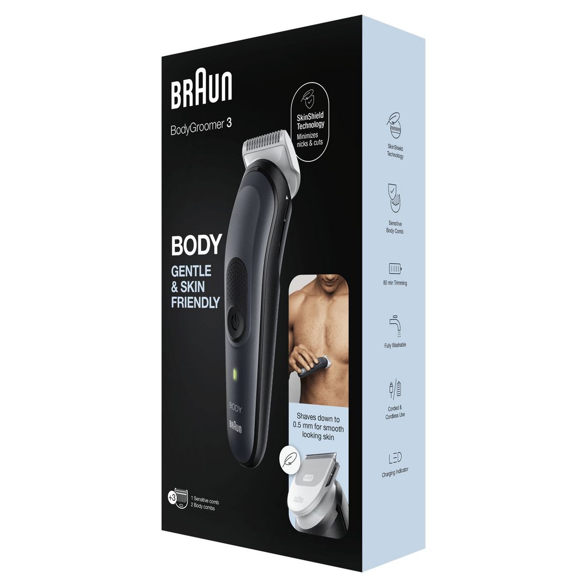 BRAUN Tondeuse corps BG3340 - Noir