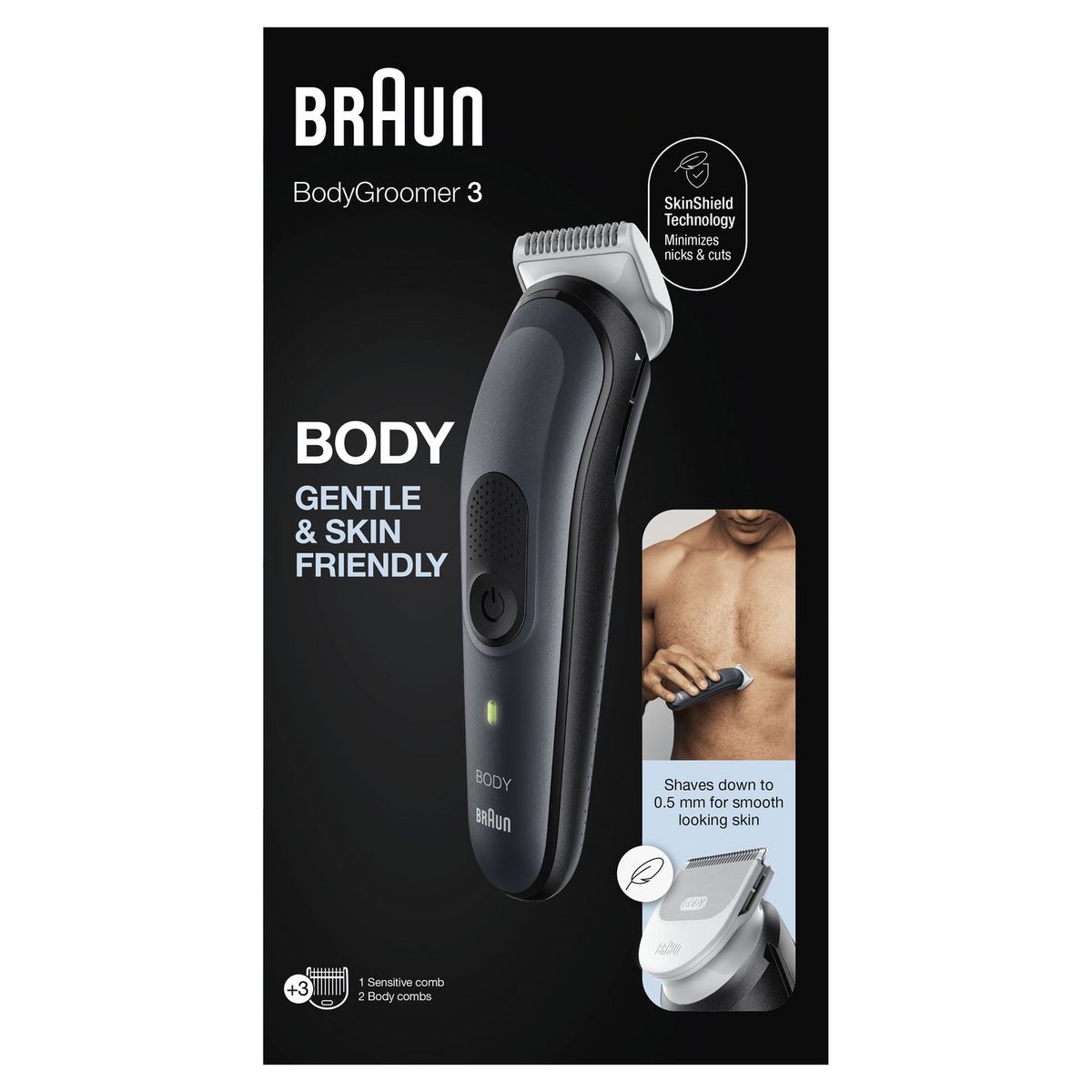 BRAUN Tondeuse corps BG3340 - Noir