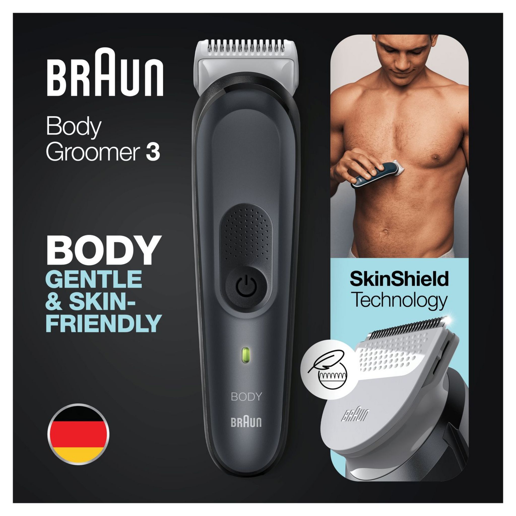 Voir la diapositive 10 : BRAUN Tondeuse corps BG3340 - Noir
