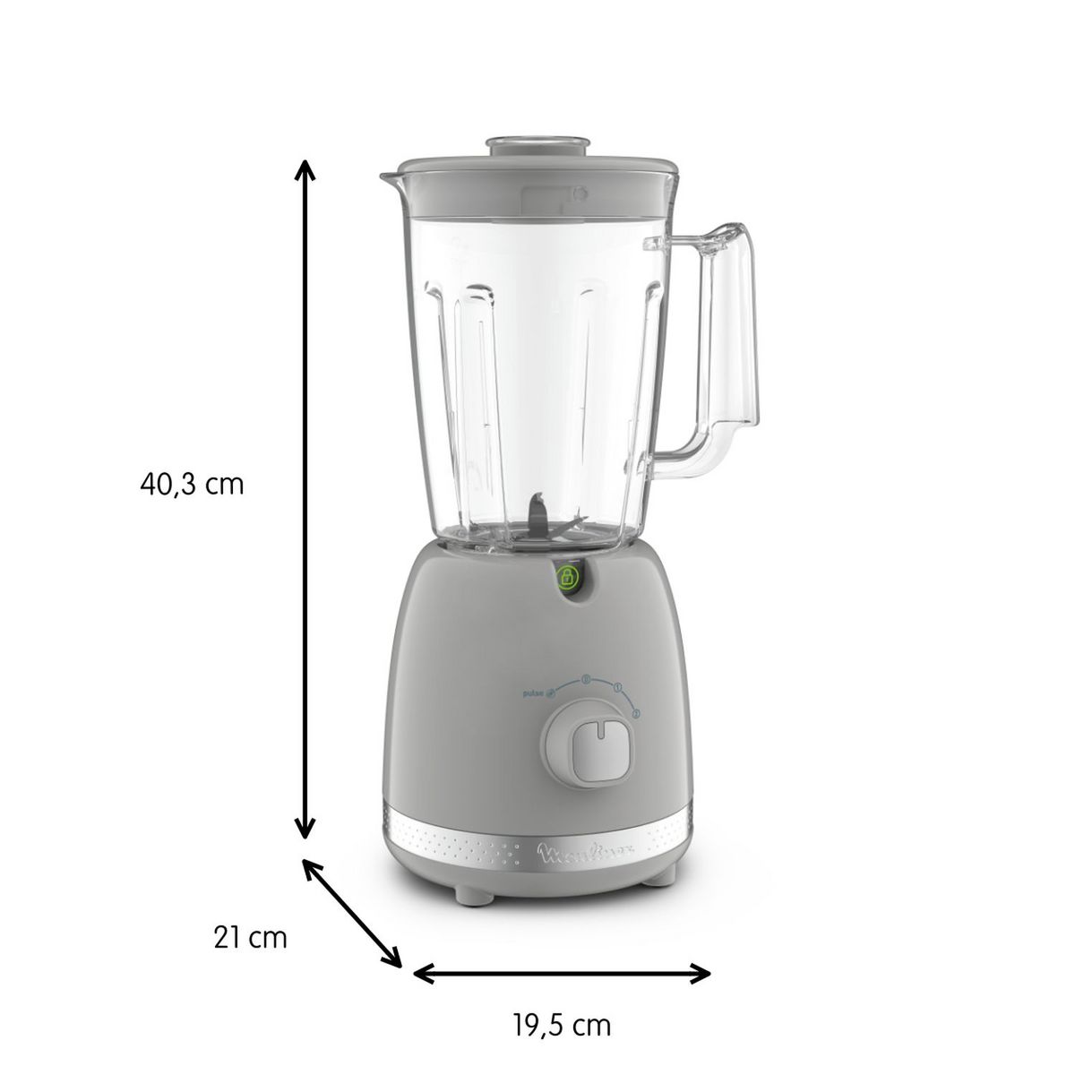 MOULINEX Blender soleil Pepper LM355E10 - Gris