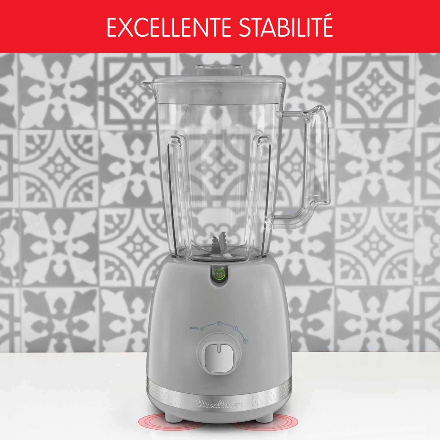 Voir la diapositive 17 : MOULINEX Blender soleil Pepper LM355E10 - Gris