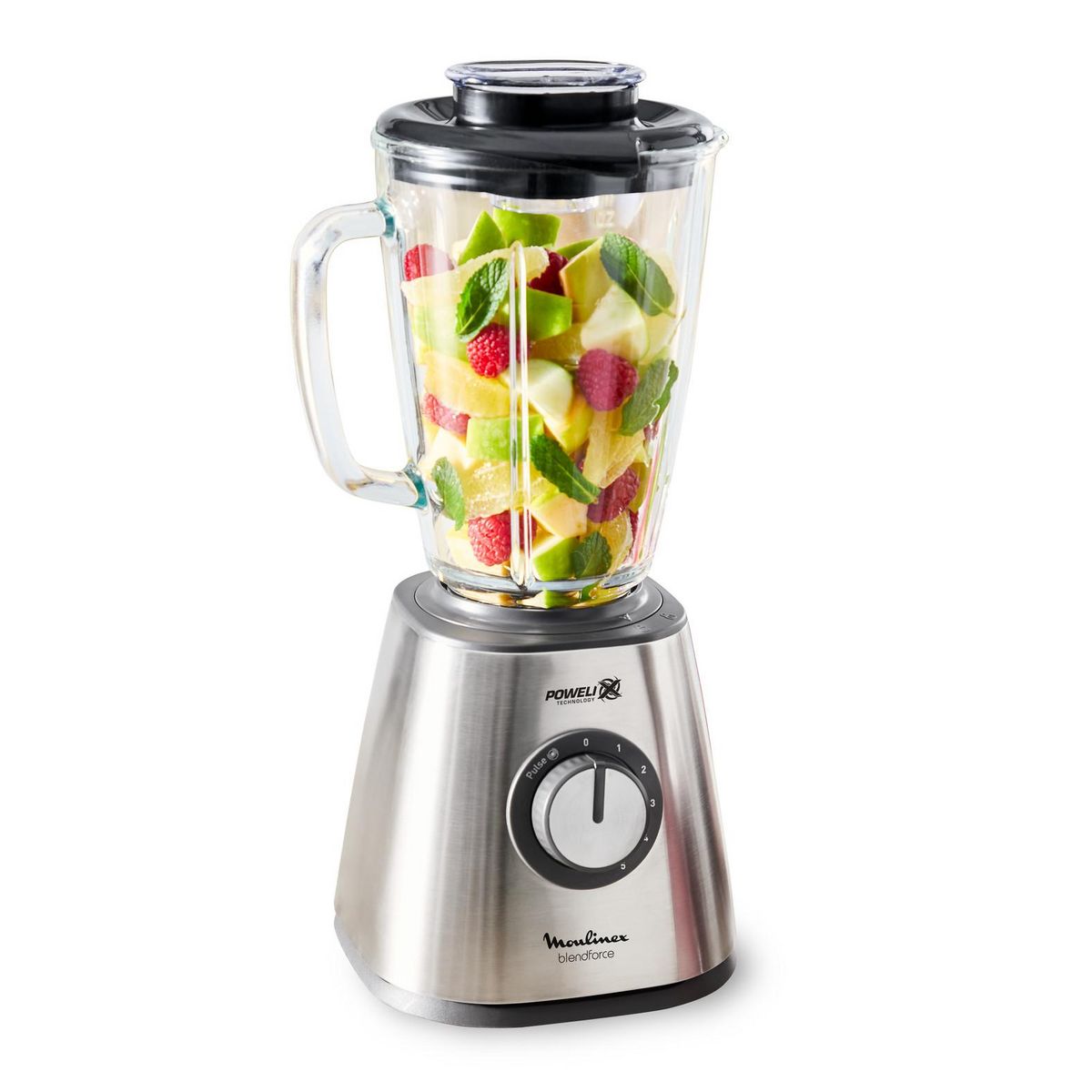 MOULINEX Blender bol en verre blendforce LM439D10 - Gris