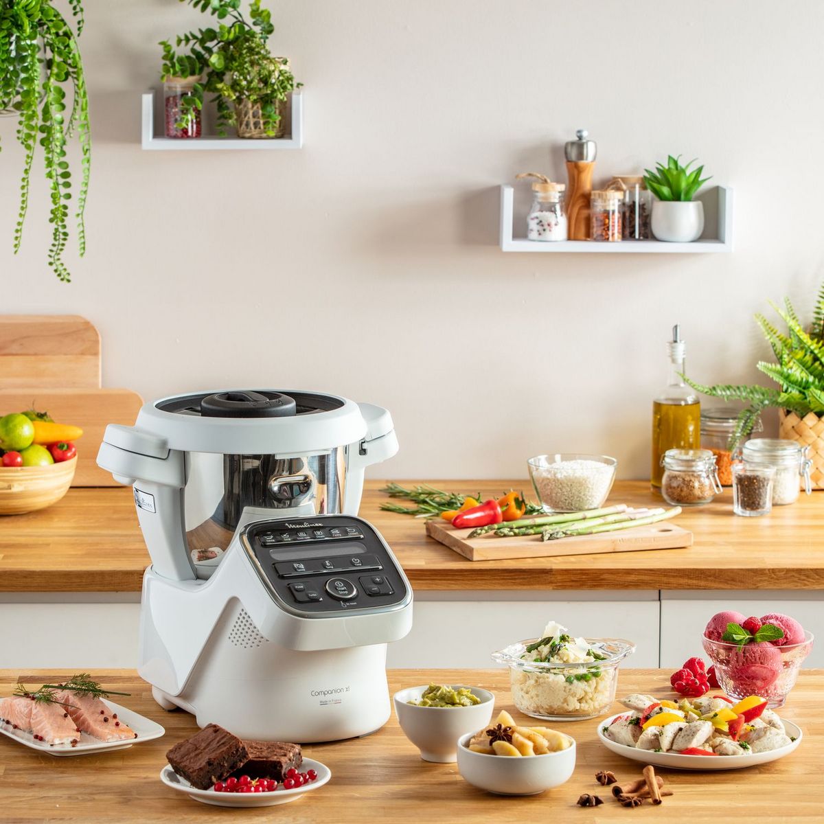 MOULINEX Robot cuiseur multifonction YY4968FG - Blanc