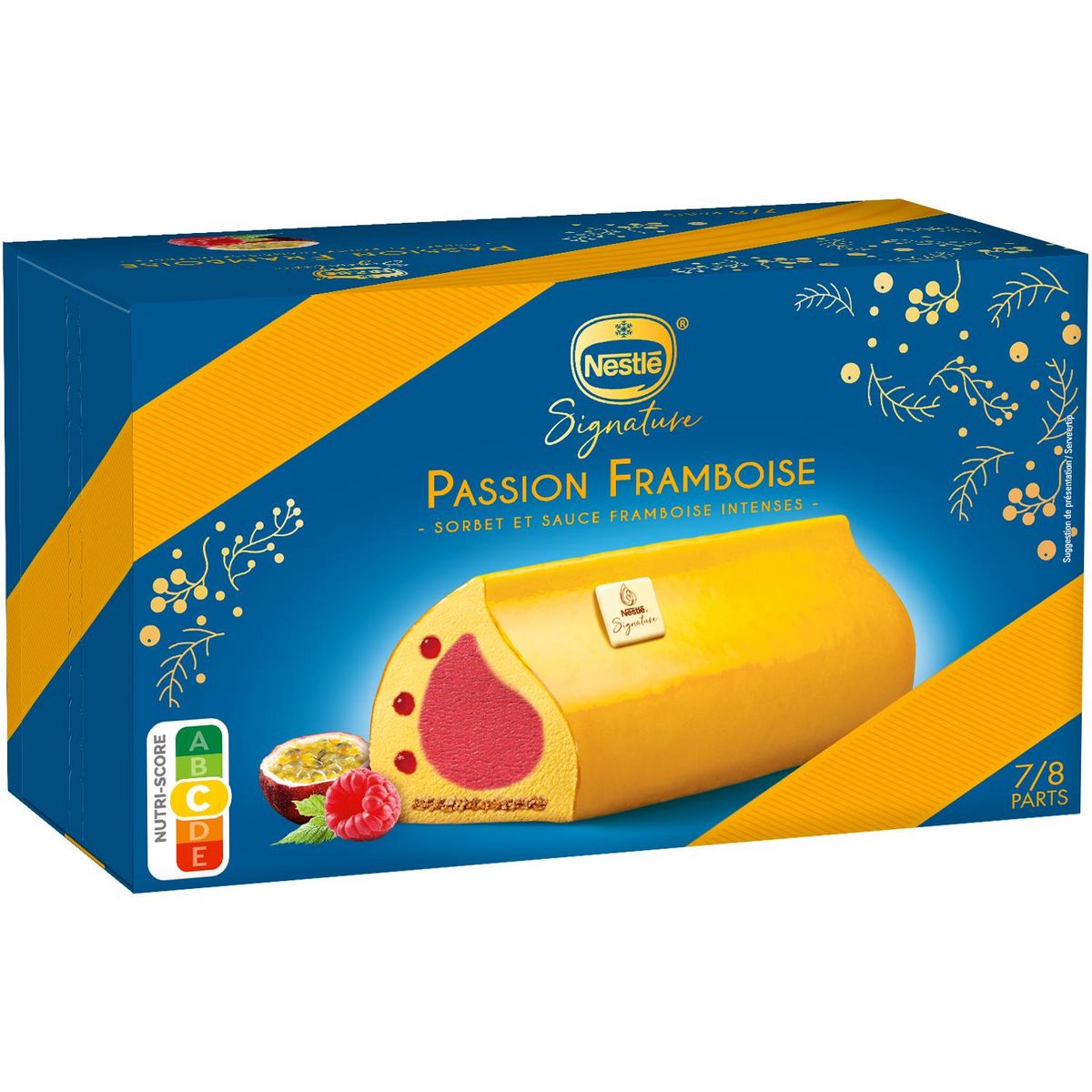 NESTLE Signature bûche glacée passion framboise 7-8 parts 491g