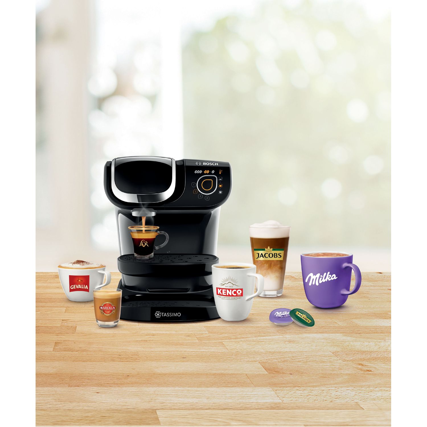 Voir la diapositive 2 : BOSCH Cafetière à dosette Tassimo my way TAS6502 - Noir