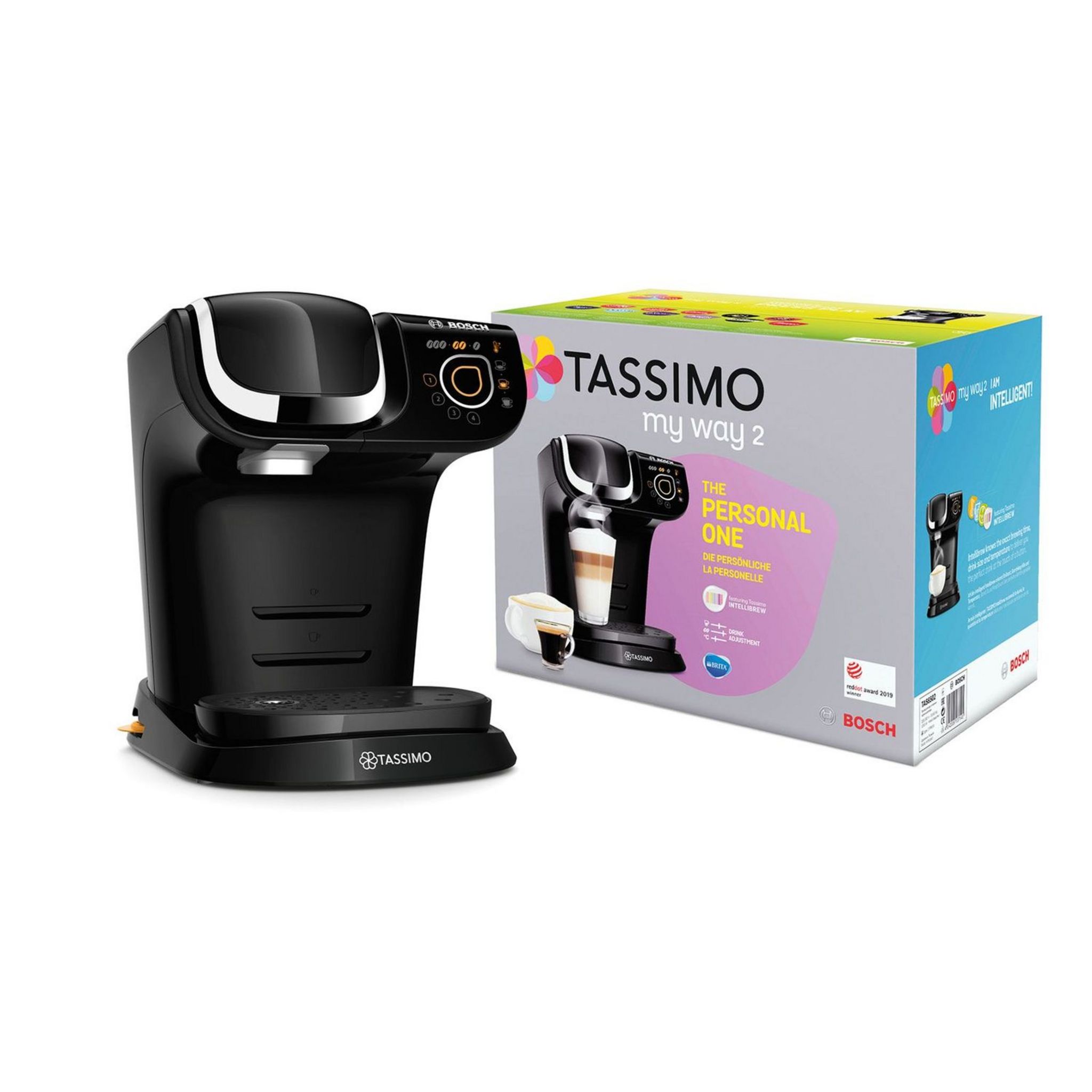 Voir la diapositive 4 : BOSCH Cafetière à dosette Tassimo my way TAS6502 - Noir