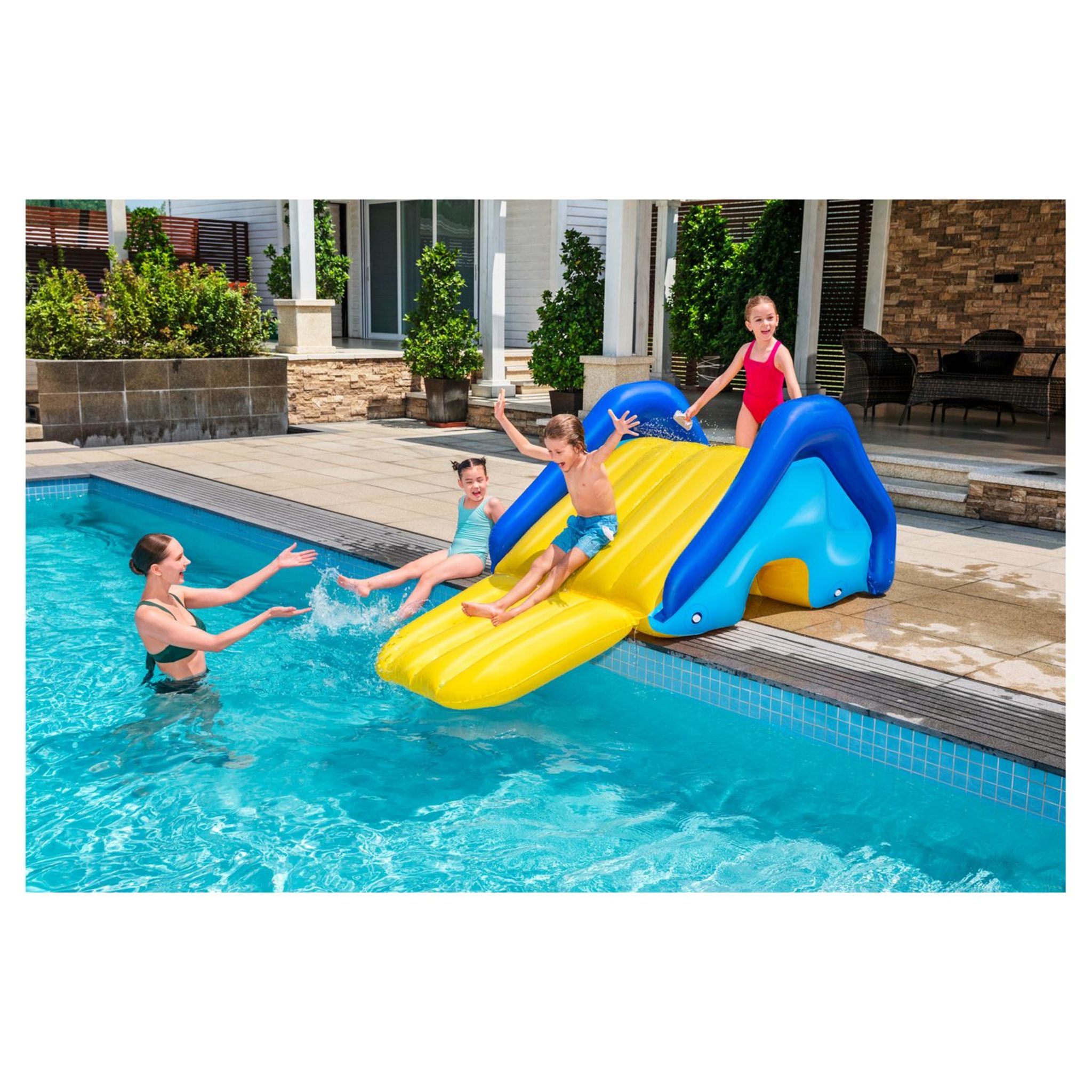 Voir la diapositive 2 : BESTWAY Toboggan géant gonflable pour piscine