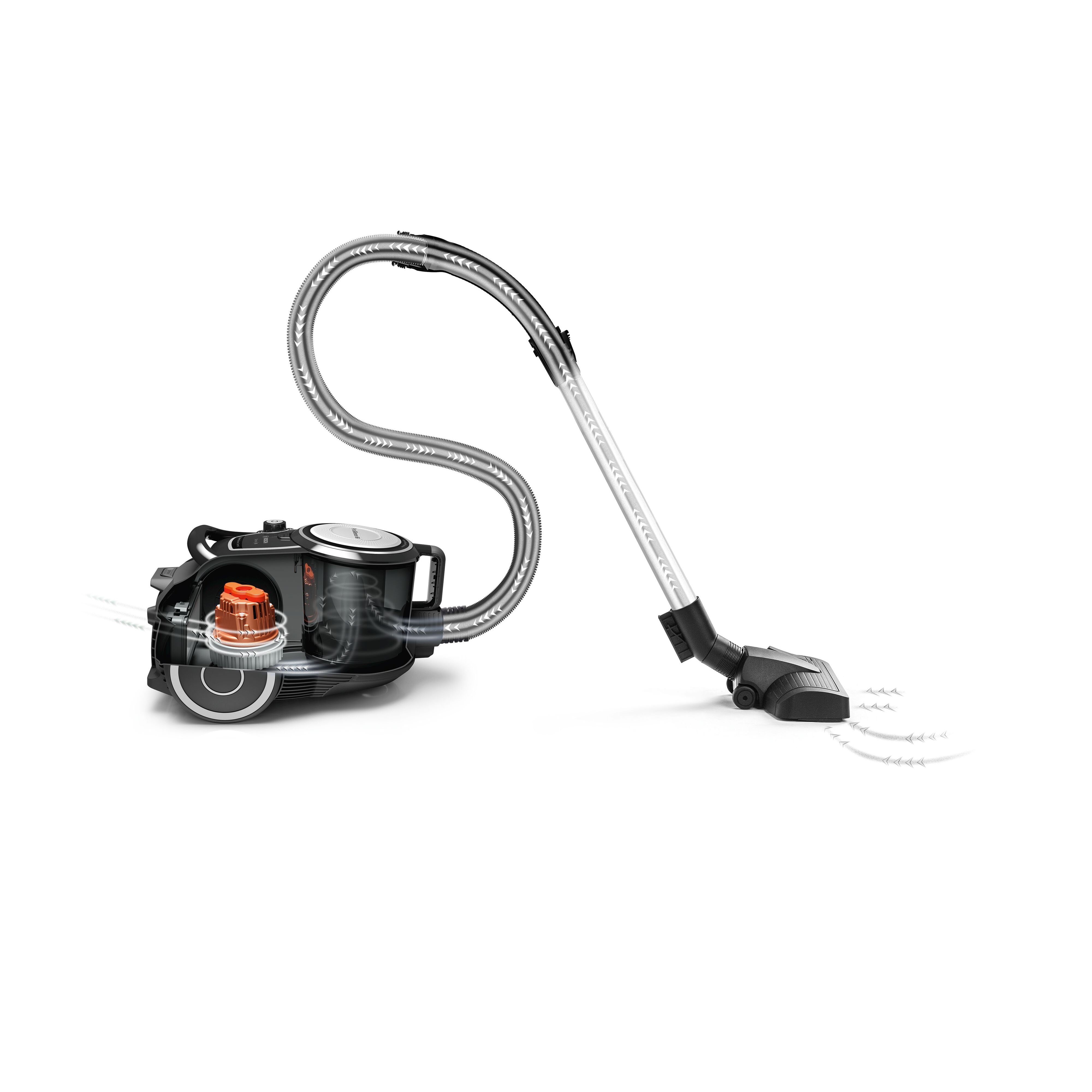 Voir la diapositive 7 : BOSCH Aspirateur traineau sans sac BGS41FAM - Bleu