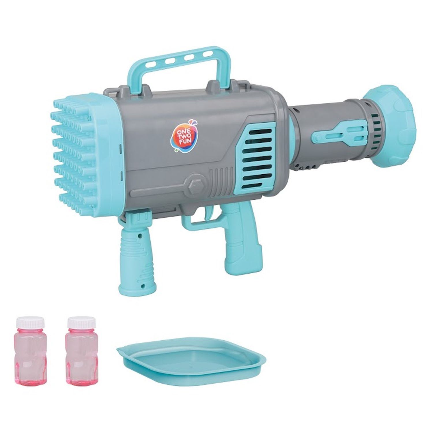 Voir la diapositive 2 : ONE TWO FUN Mon pistolet Blaster à bulles